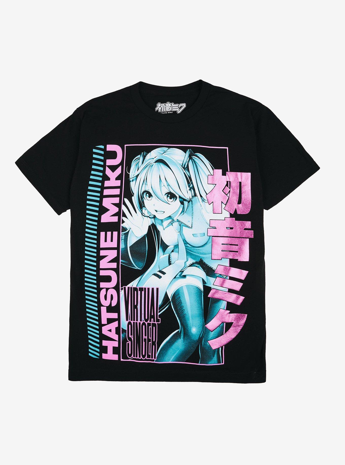 Hatsune Miku Virtual Singer Portrait Girls T-Shirt, , hi-res