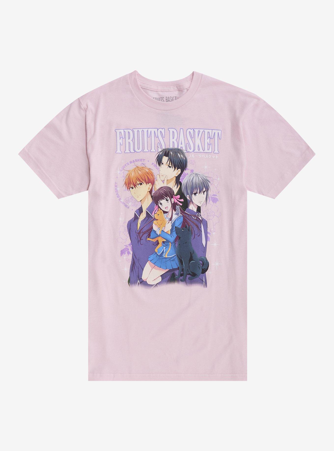 Fruits Basket Group Pink Girls T-Shirt, , hi-res