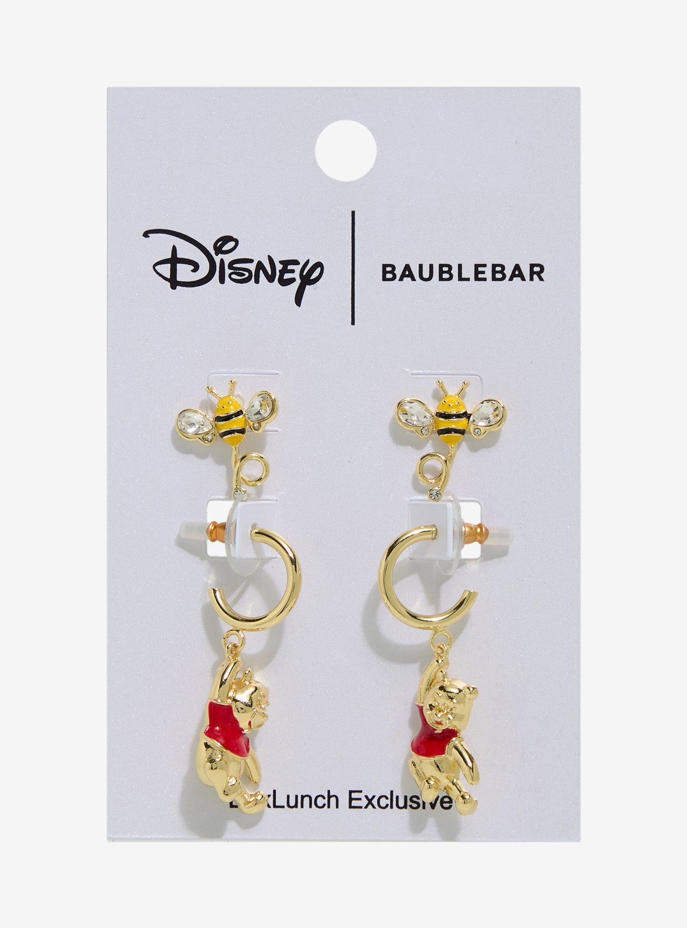 Baublebar Disney Earing(pierce) set❤️ Baublebar Disney Winnie the Pooh Bees & Pooh Bear Earring