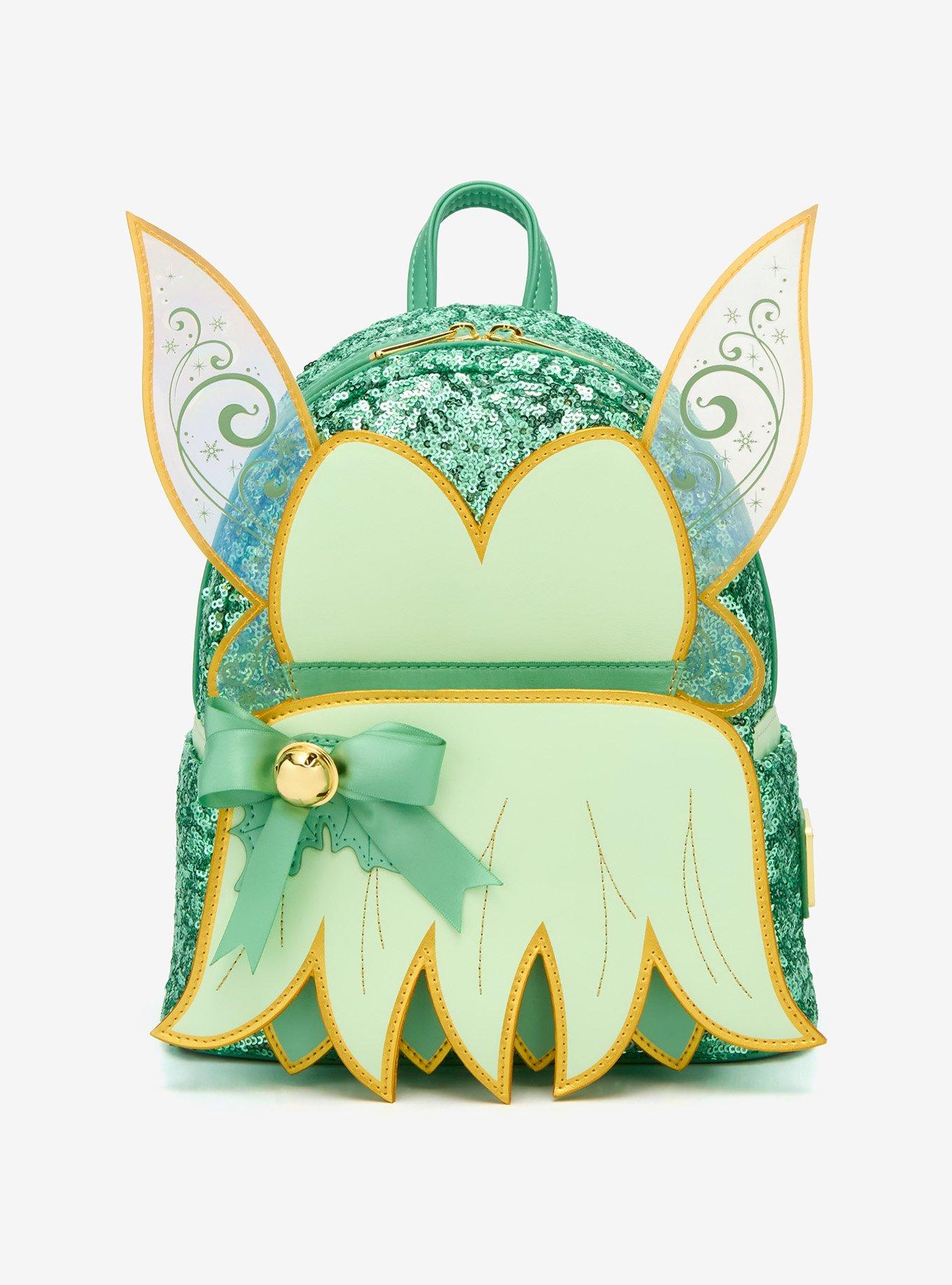 Loungefly Disney Tinker Bell Holiday Sequined Crossbody Bag, , hi-res