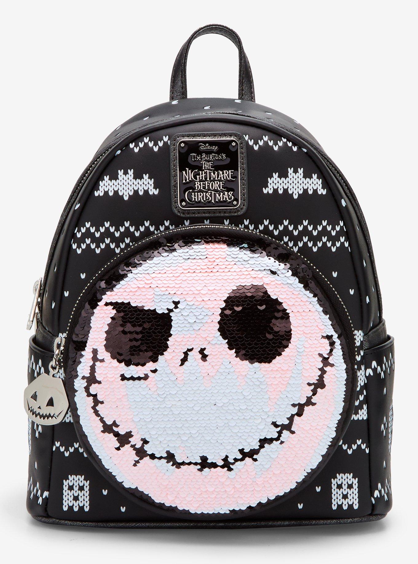 Loungefly The Nightmare Before Christmas Jack Reversible Sequins Mini Backpack, , hi-res