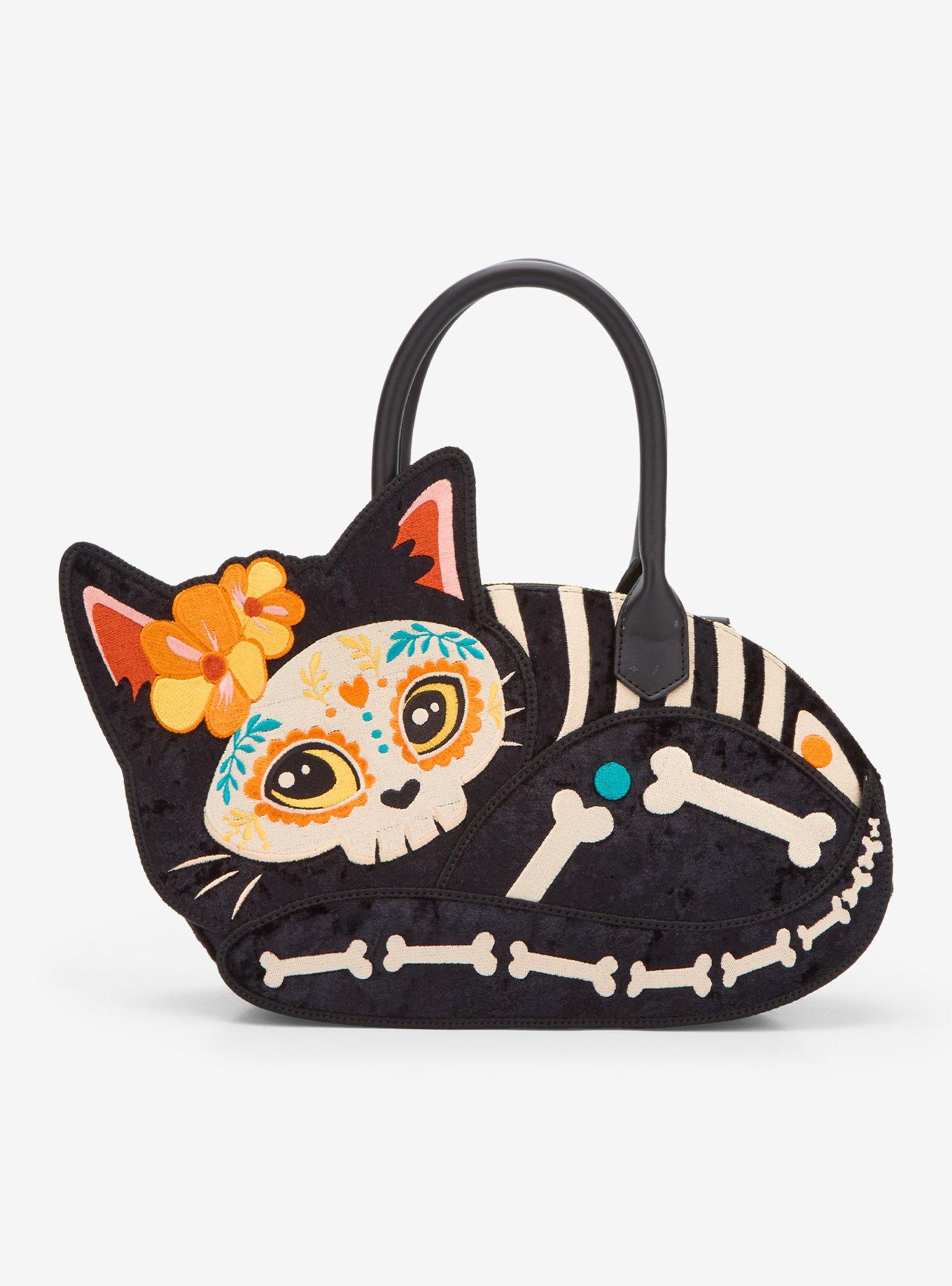 Loungefly Día De Los Muertos Cat Figural Crossbody Bag, , hi-res