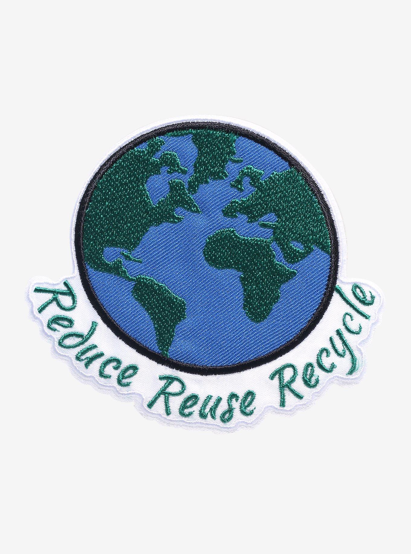 Earth Reduce Reuse Recycle Patch, , hi-res