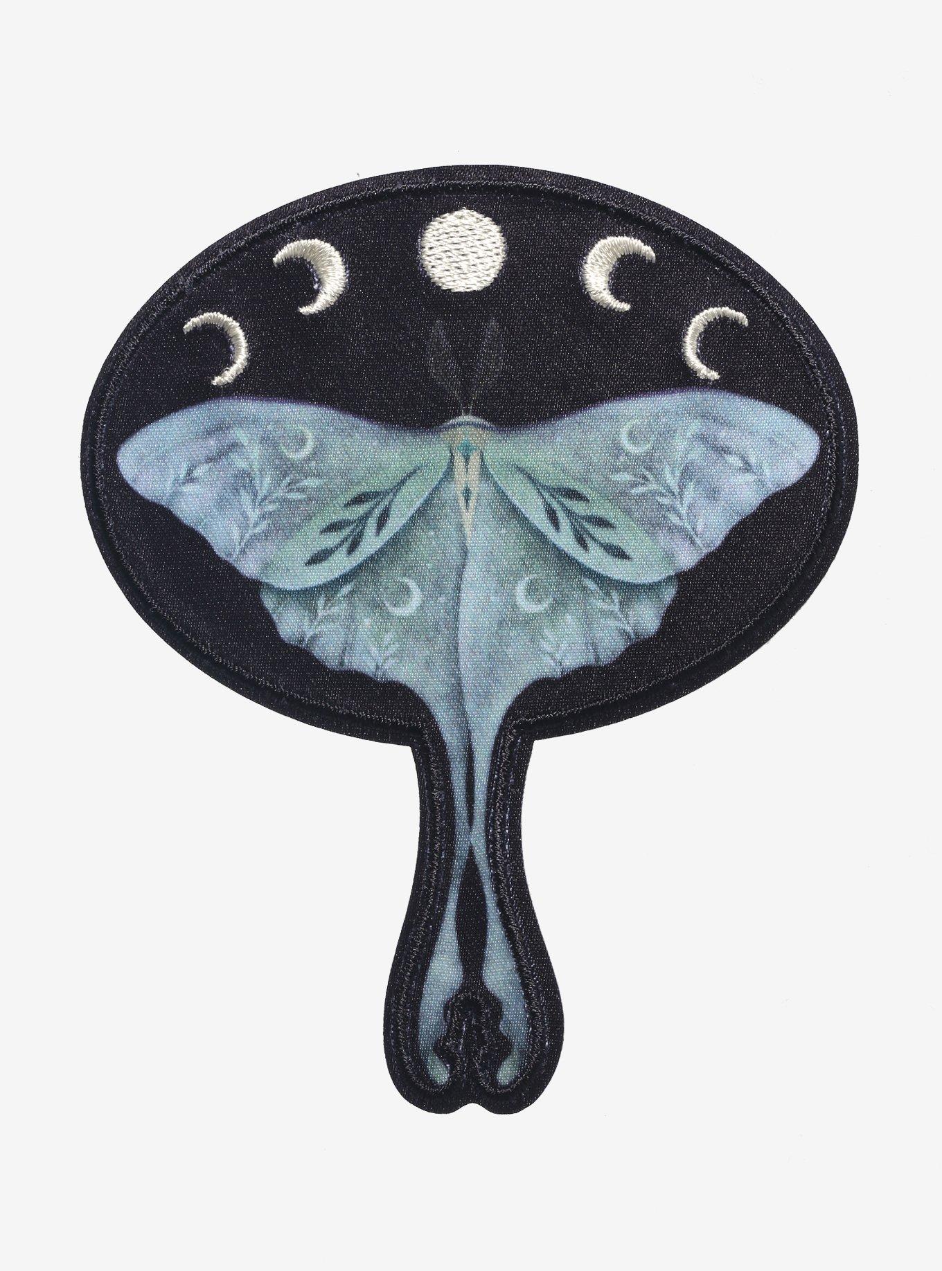 Luna Moth Moon Phase Patch, , hi-res