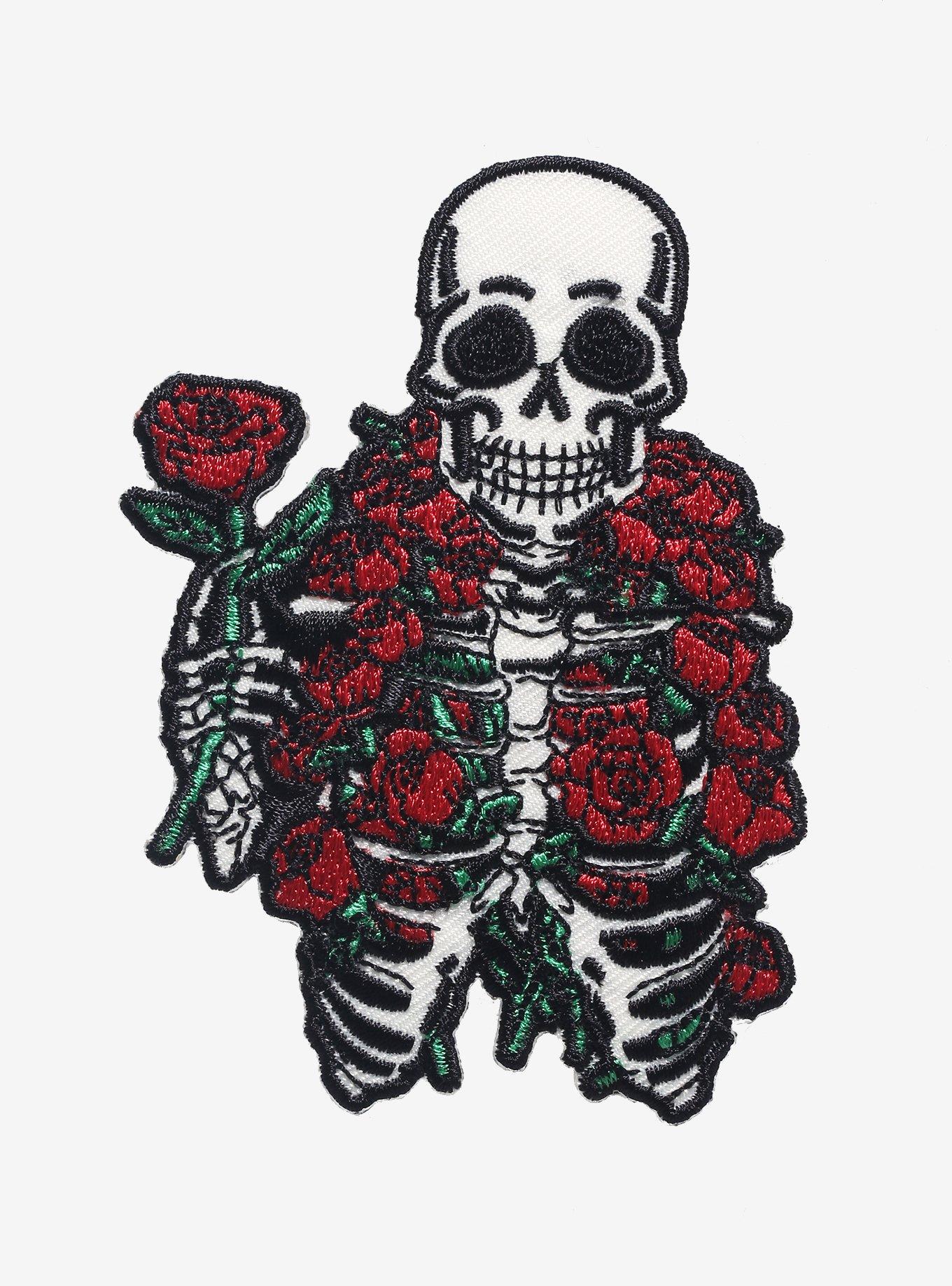 Romantic Rose Skeleton Patch By Tobe Fonseca, , hi-res
