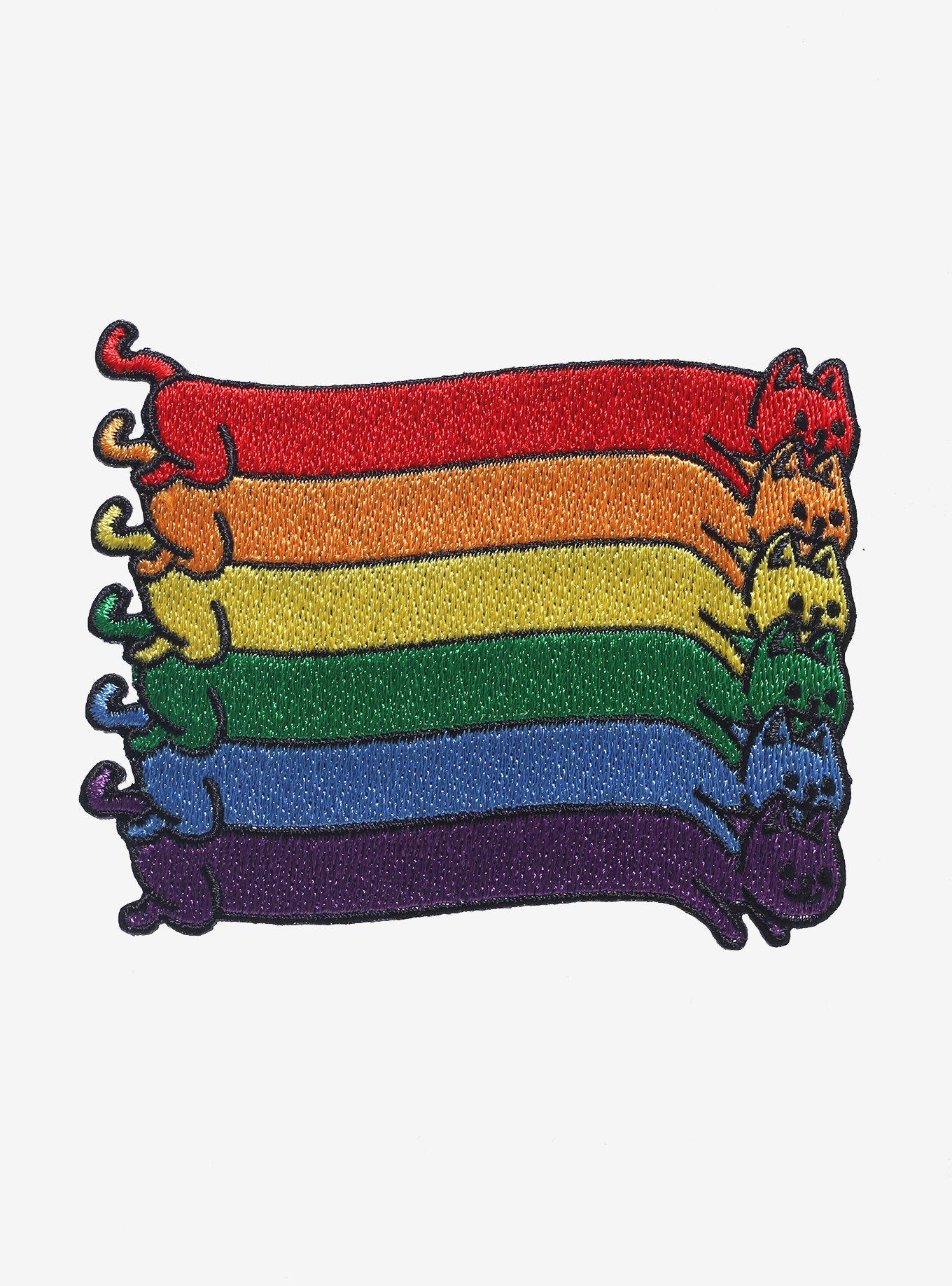 Rainbow Cat Flag Patch, , hi-res