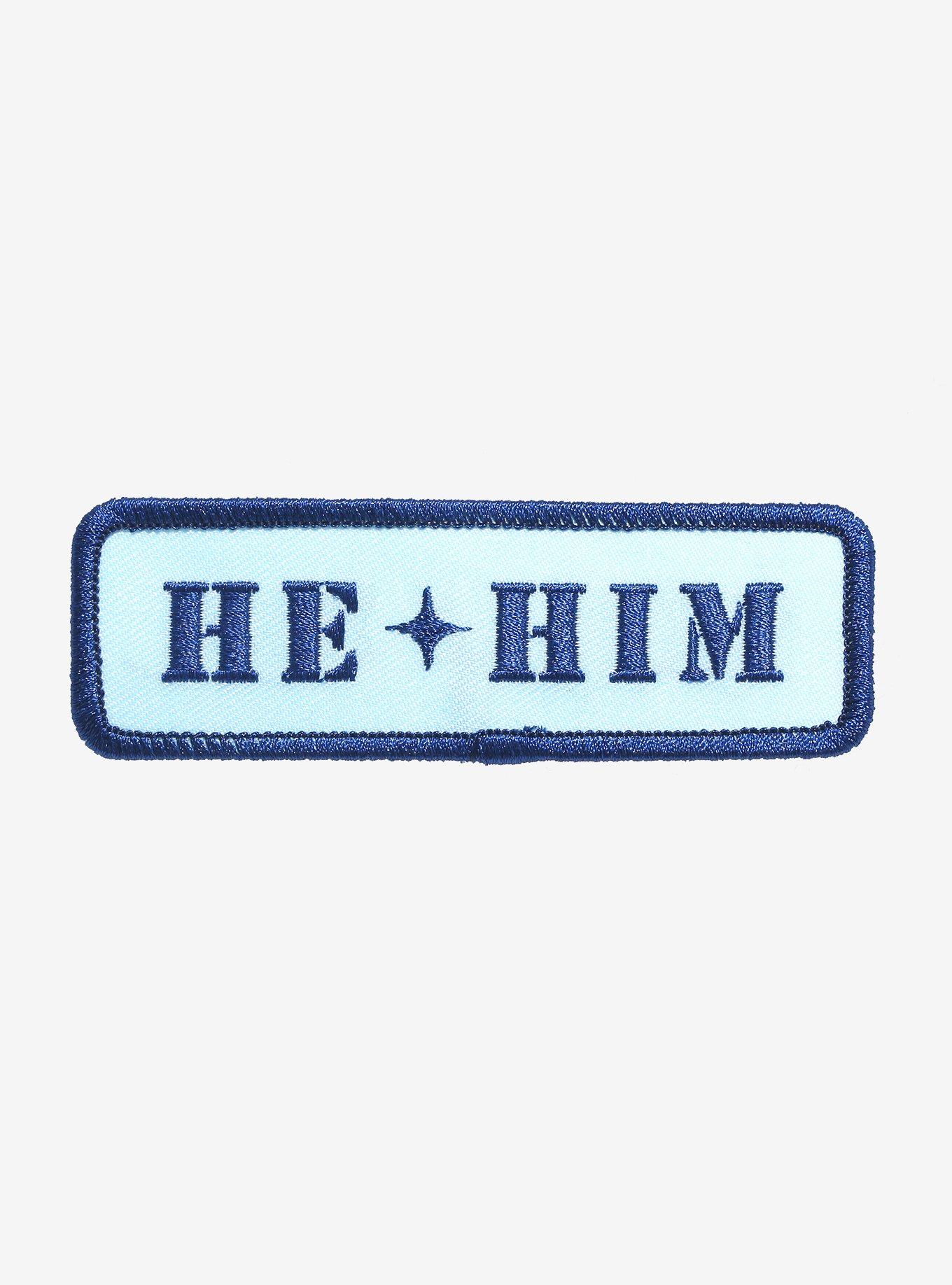 He/Him Pronouns Patch, , hi-res