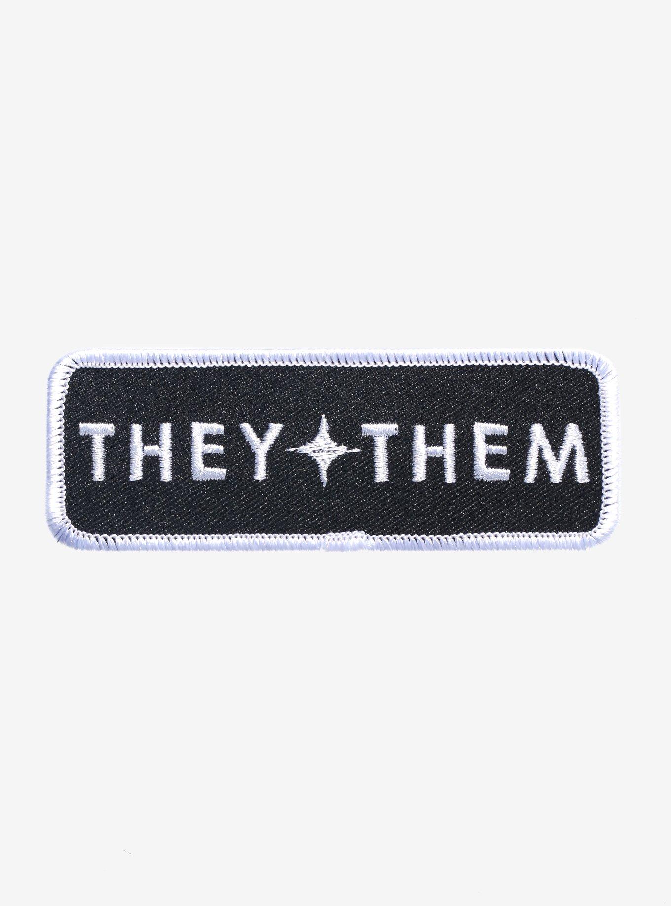 They/Them Pronouns Patch, , hi-res