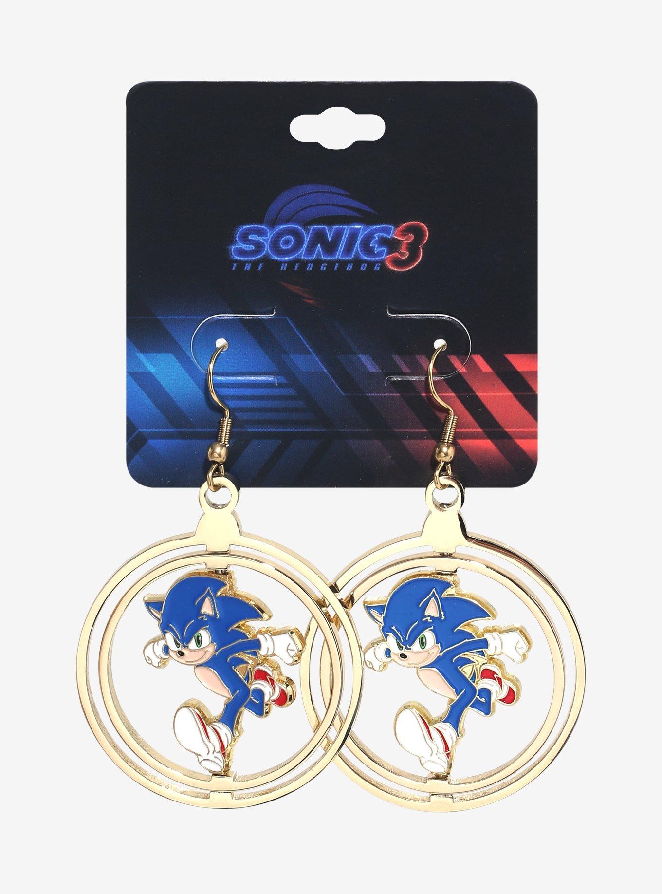 Sonic The Hedgehog Sonic Rings Drop Earrings, , hi-res