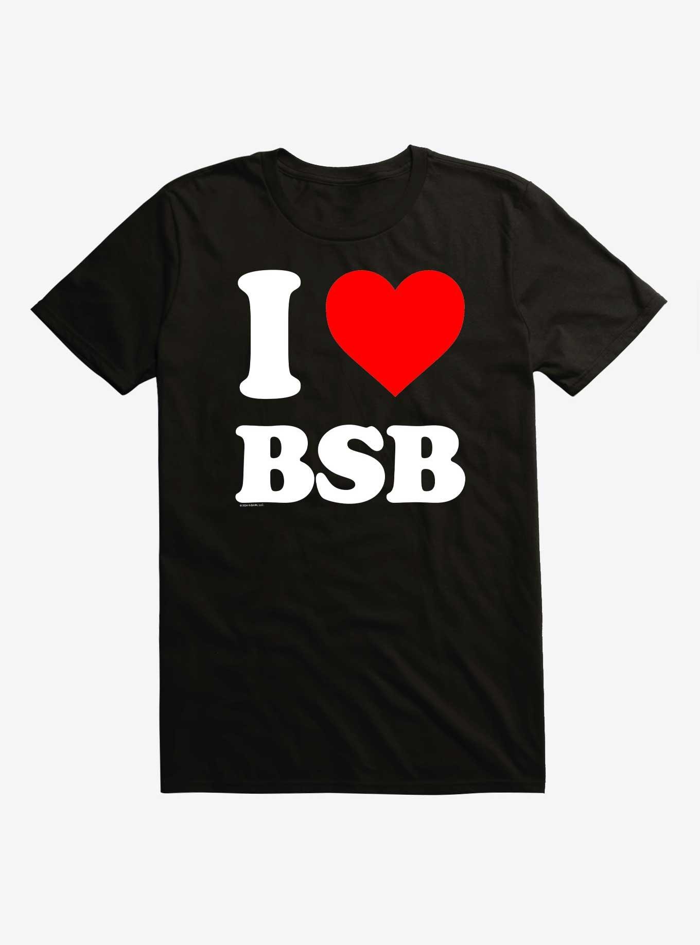 Backstreet Boys I Heart Backstreet Boys Logo T-Shirt,All Products : American Fashion Style Bags On Sale