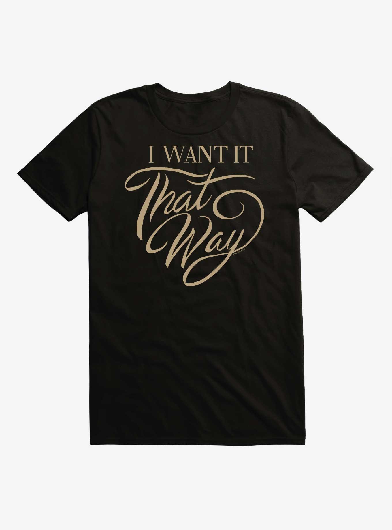 Backstreet Boys I Want It That Way Large Script T-Shirt,All Products : American Fashion Style Bags On Sale