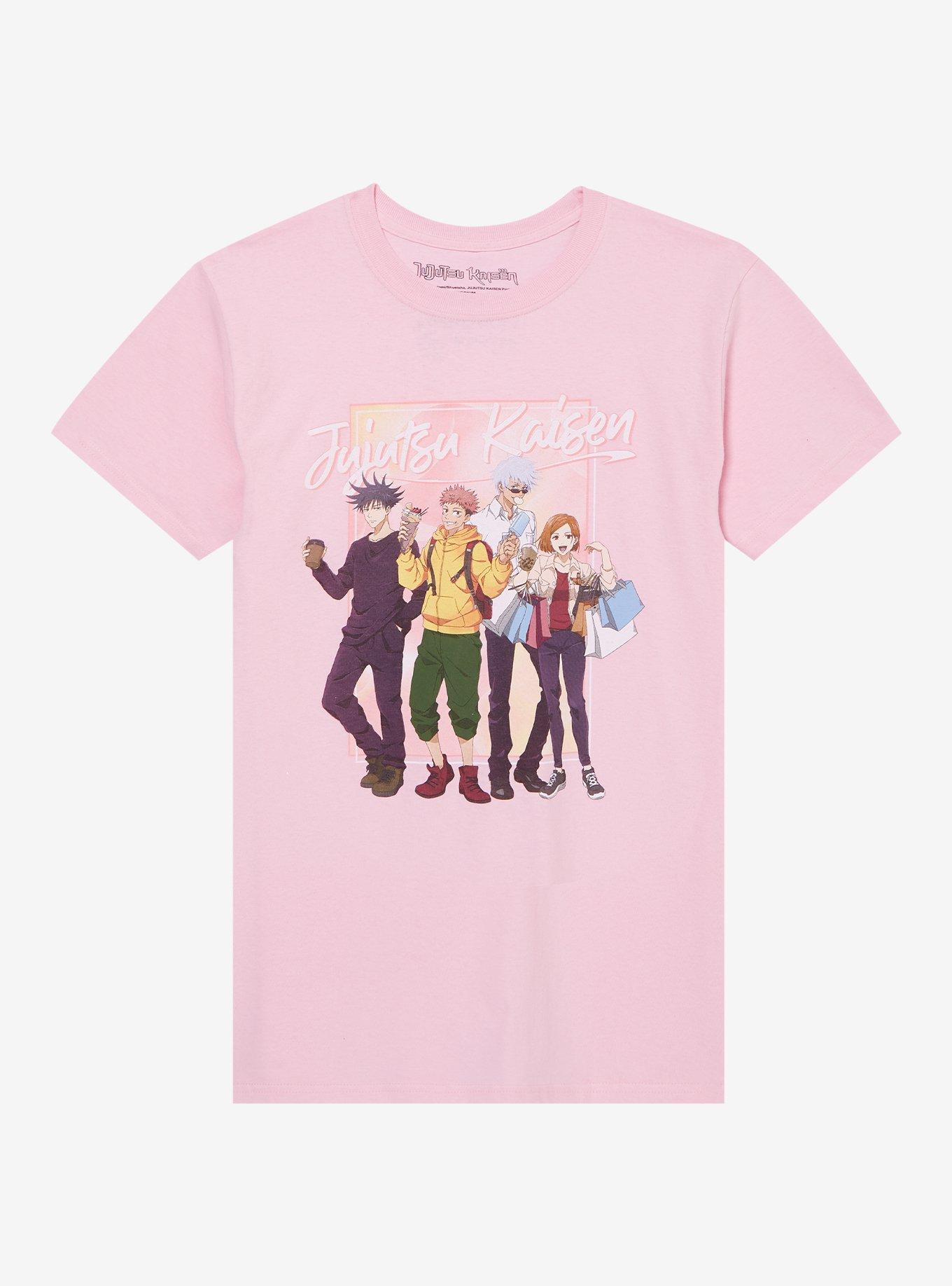 Jujutsu Kaisen Group Shopping Pink Girls T-Shirt, , hi-res