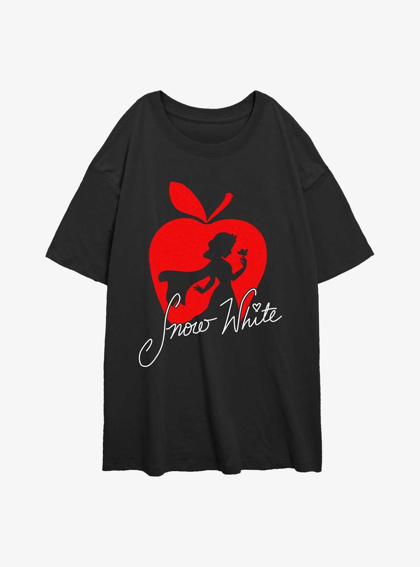 Disney Princesses Snow White Silhouette Girls Oversized T-Shirt, , hi-res