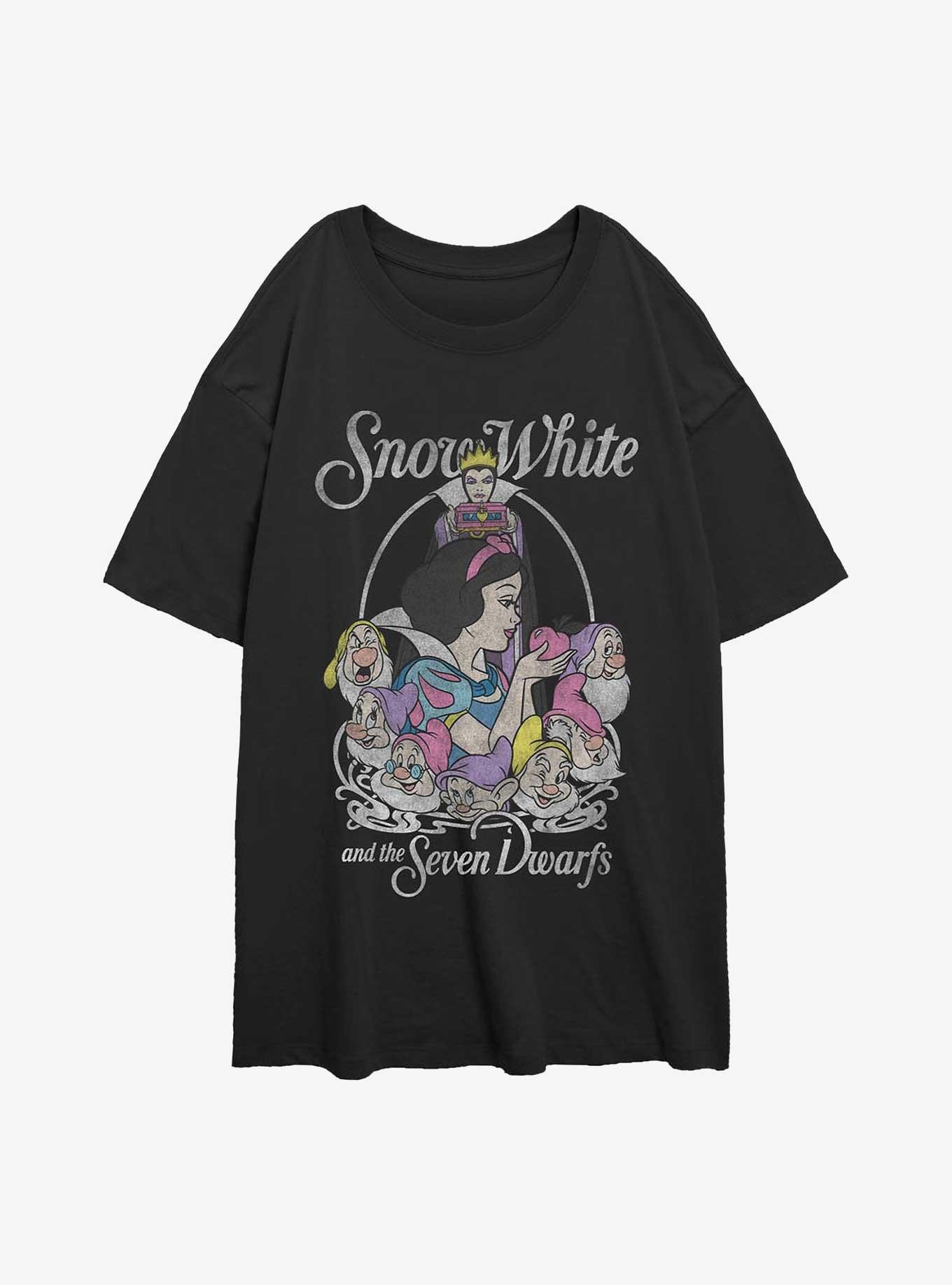 Disney Princesses Snow White Classic Girls Oversized T-Shirt, BLACK, hi-res