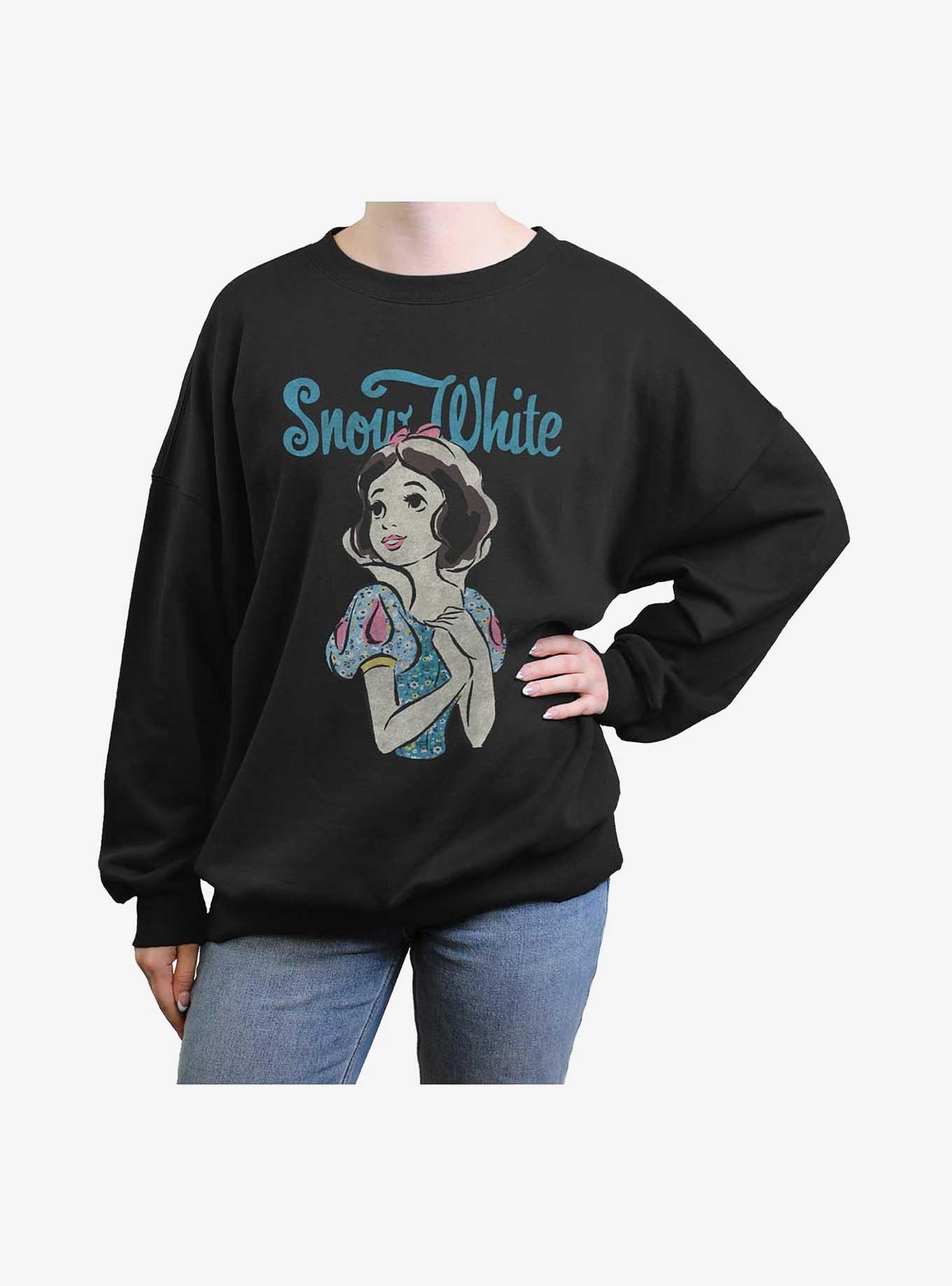 Disney Princesses Floral Snow White Girls Oversized Sweatshirt, , hi-res