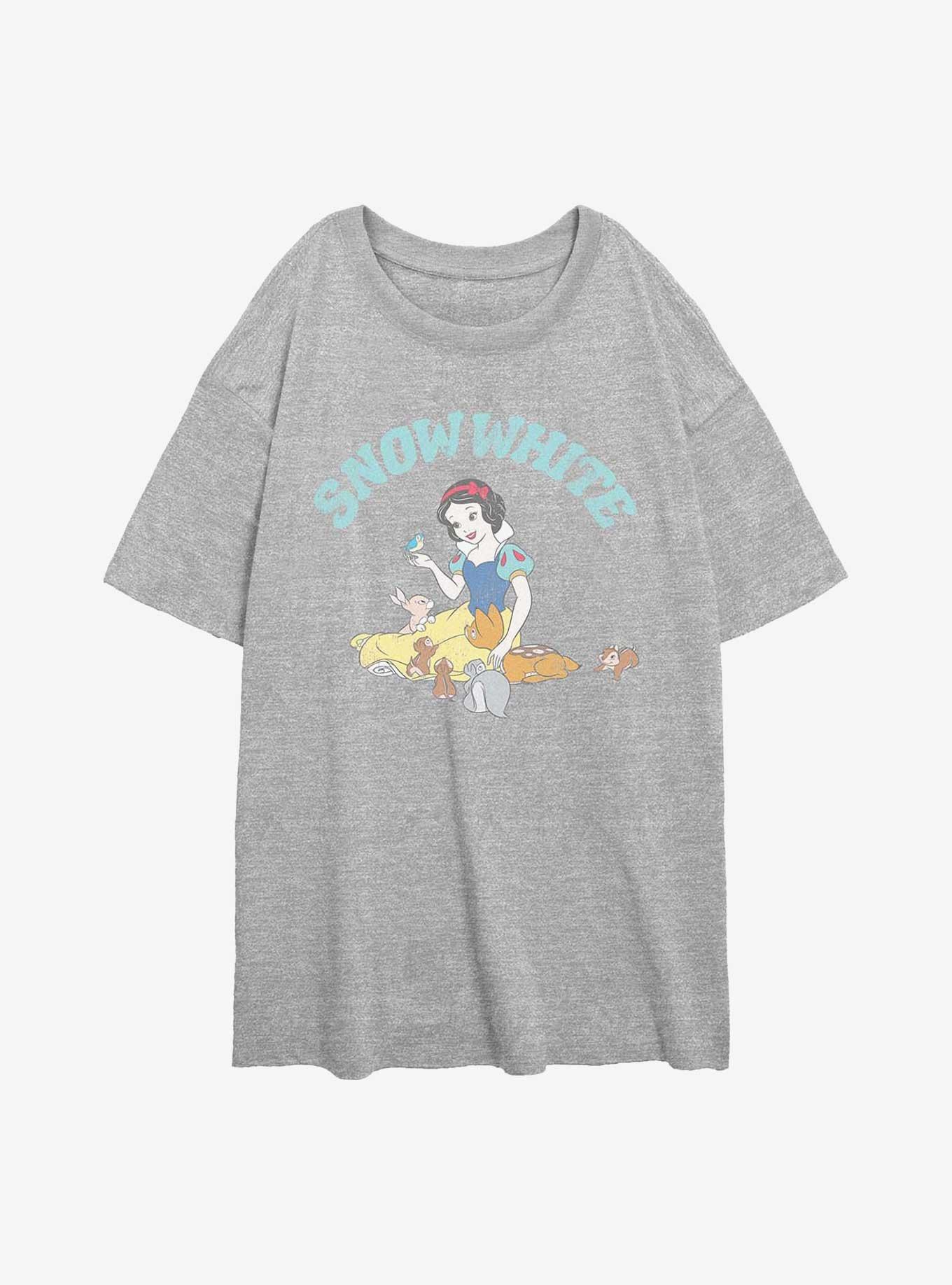 Disney Snow White and the Seven Dwarfs With Woodland Animals Girls Oversized T-Shirt, , hi-res