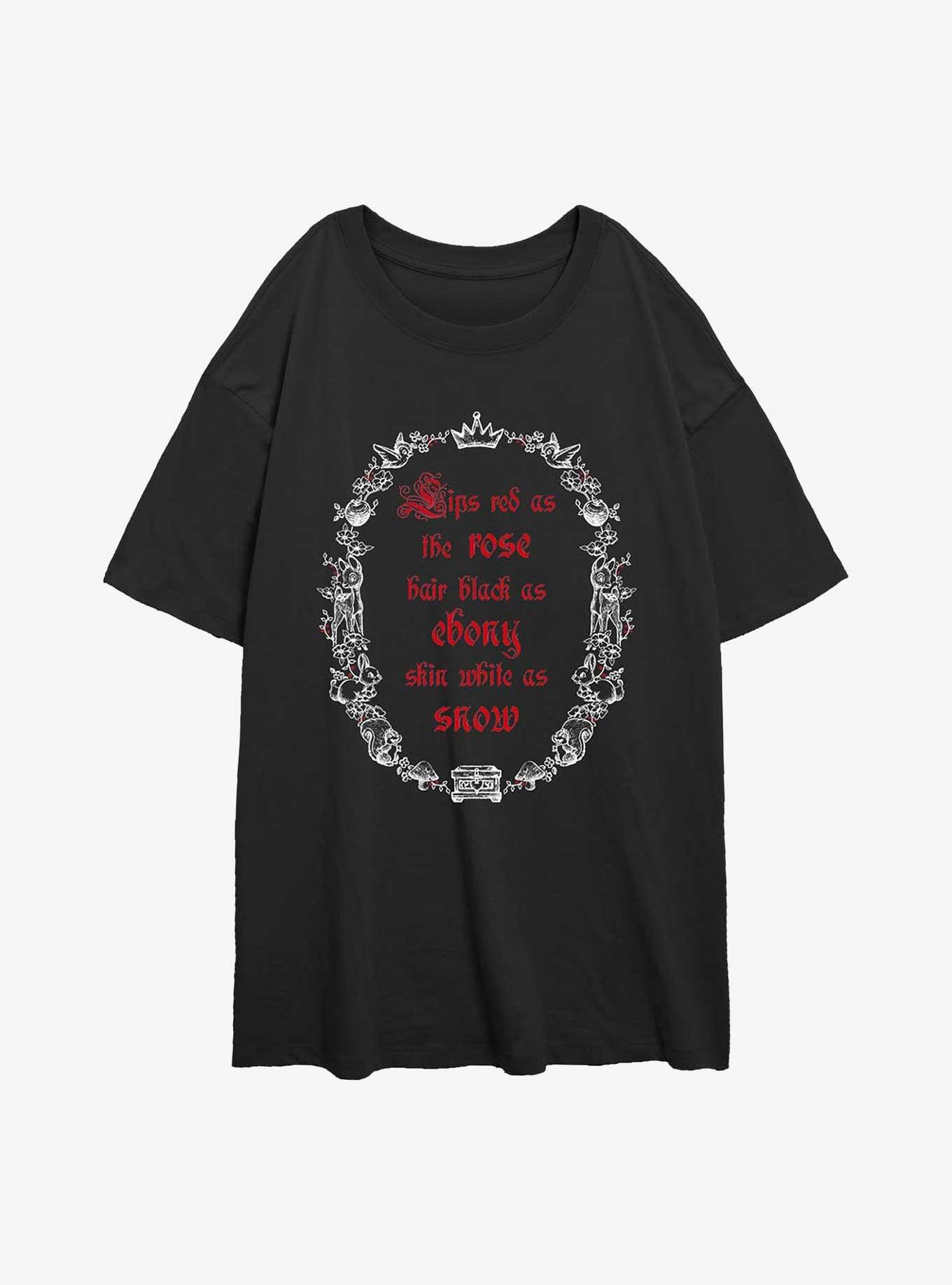 Disney Snow White and the Seven Dwarfs Red As The Rose Girls Oversized T-Shirt, , hi-res