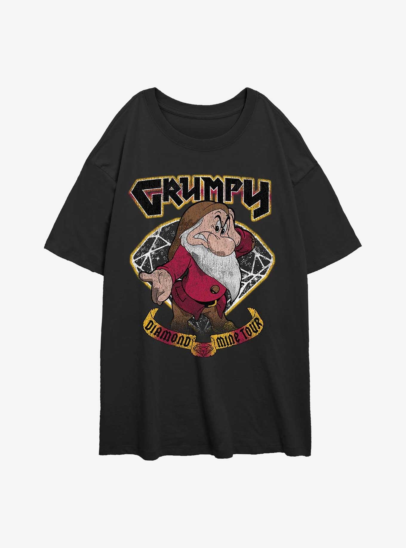 Disney Snow White and the Seven Dwarfs Grumpster Tour Girls Oversized T-Shirt, , hi-res