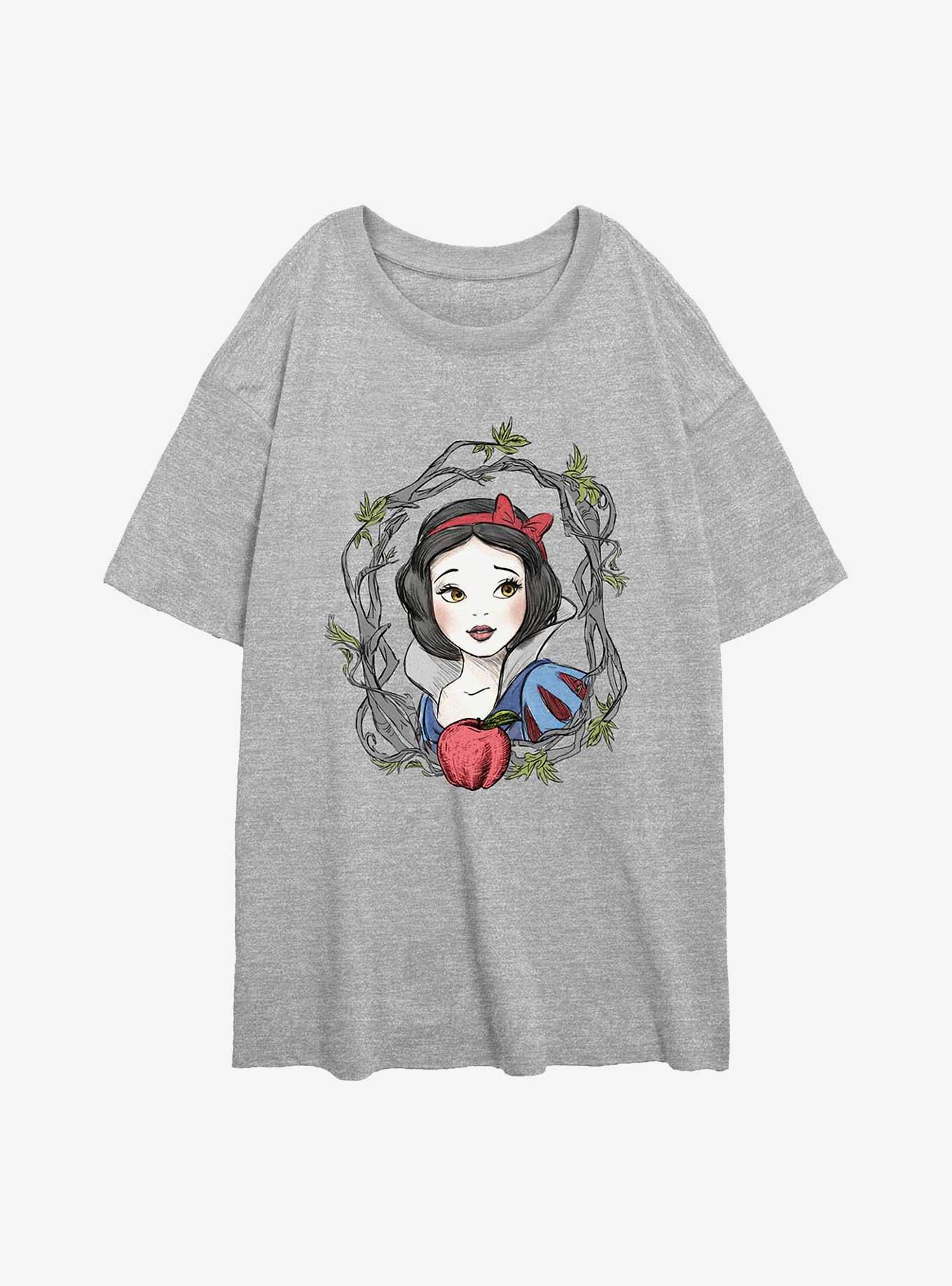 Disney Princesses Snow White Portrait Girls Oversized T-Shirt, , hi-res