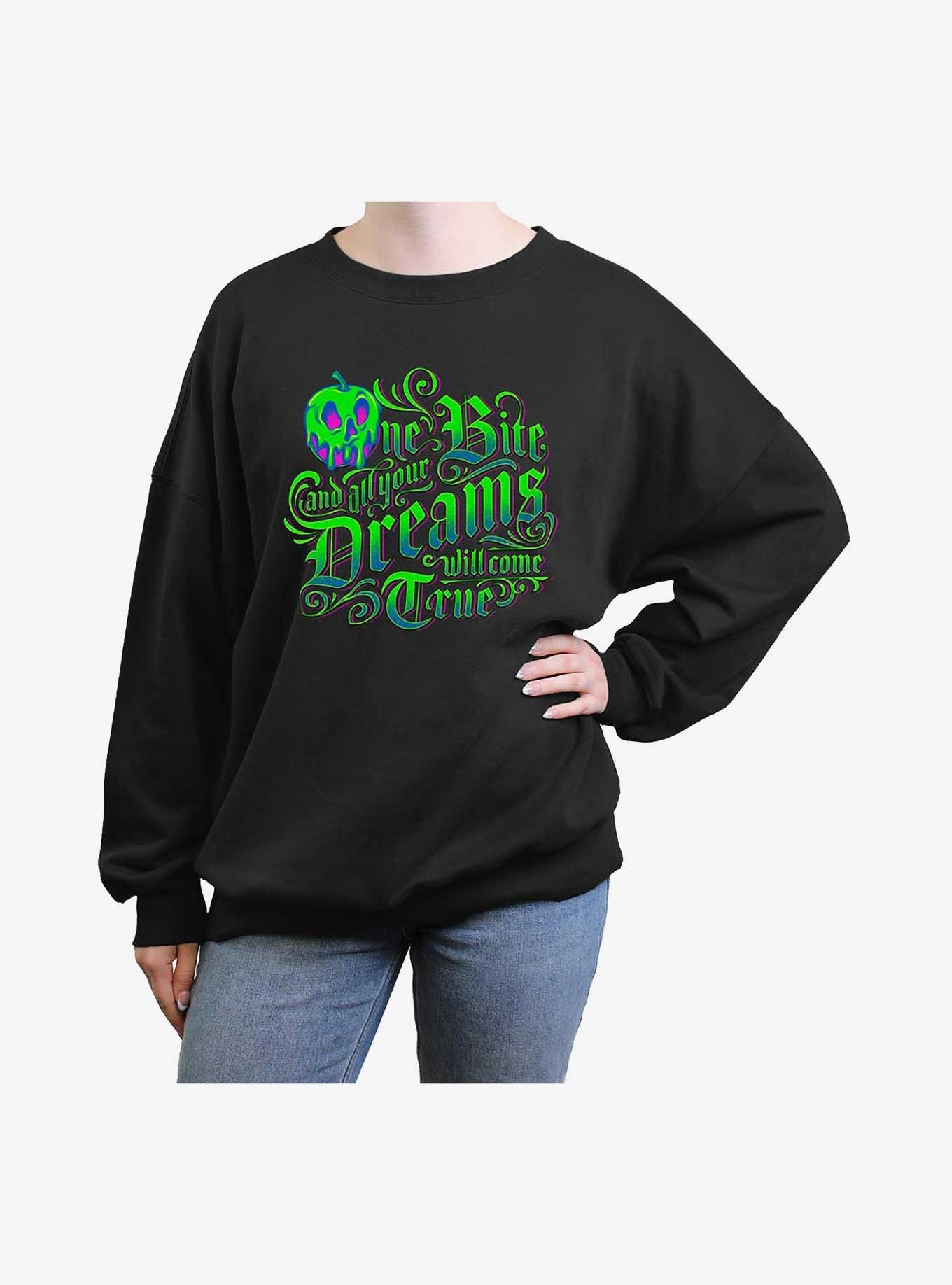Disney Villains One Bite Girls Oversized Sweatshirt, BLACK, hi-res