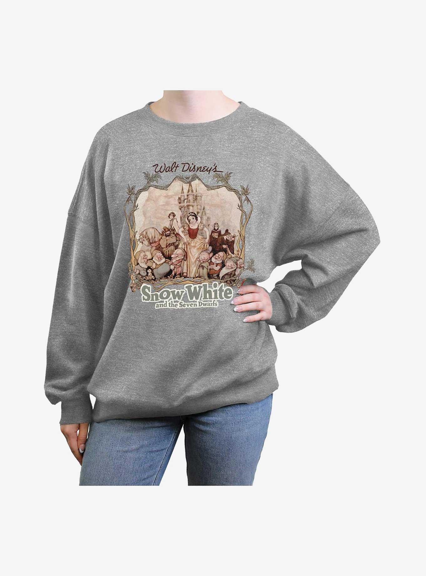 Disney Snow White and the Seven Dwarfs Friends Girls Oversized Sweatshirt, , hi-res