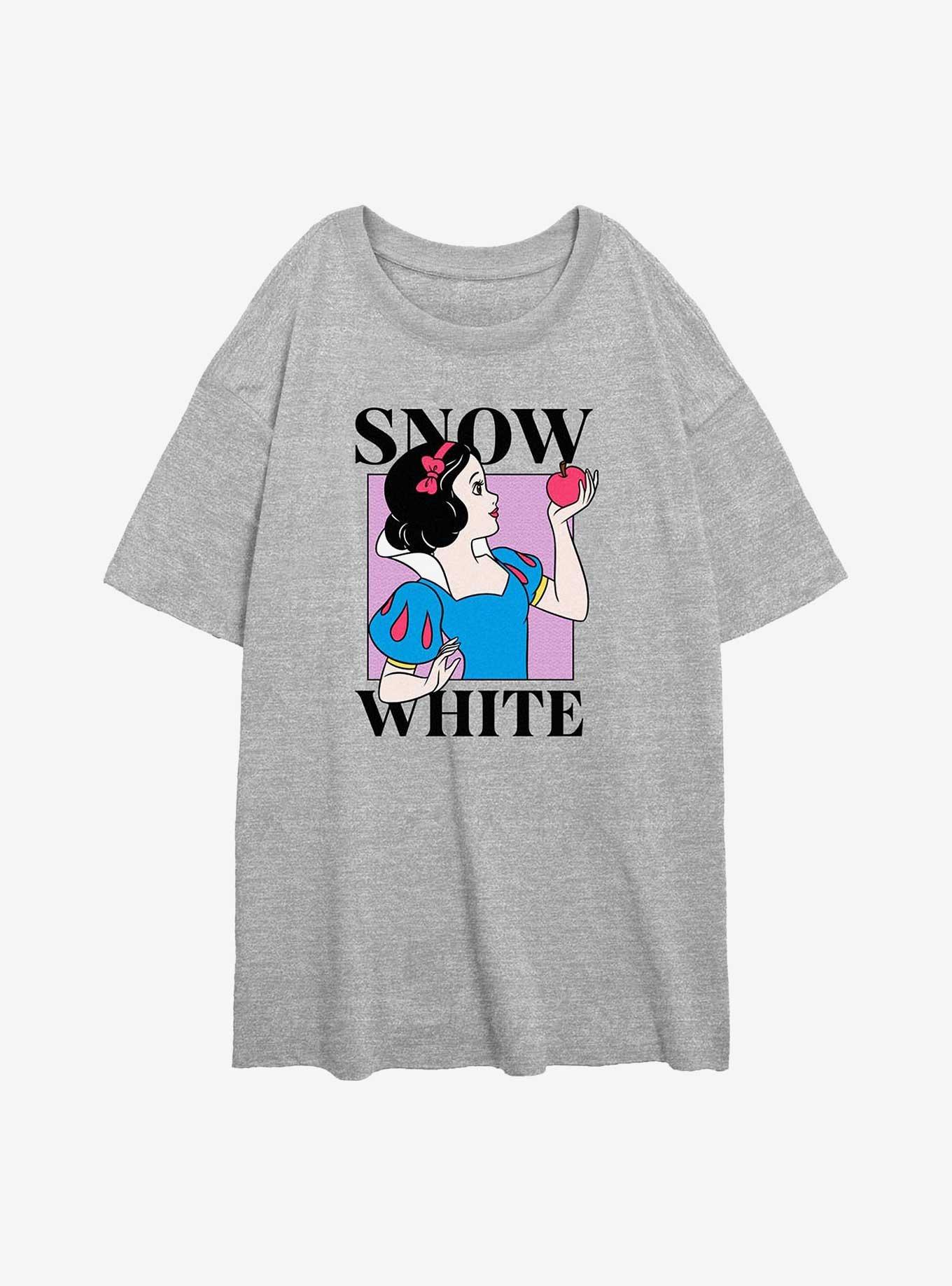 Disney Princesses Snow White Pose Girls Oversized T-Shirt, ATH HTR, hi-res