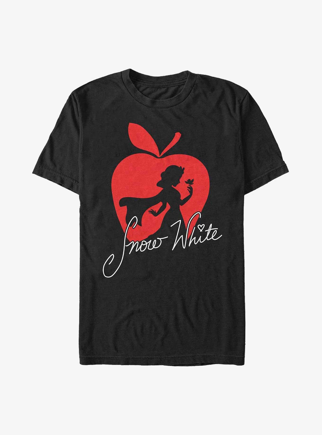 Disney Princesses Snow White Silhouette T-Shirt, BLACK, hi-res