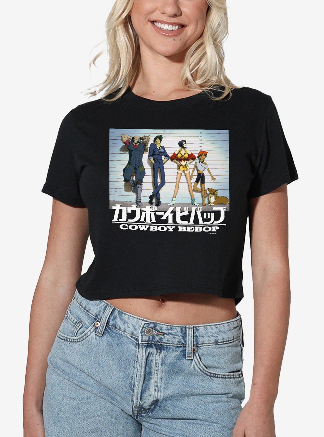 Cowboy Bebop Crew Line Up Girls Crop Top T-Shirt, , hi-res