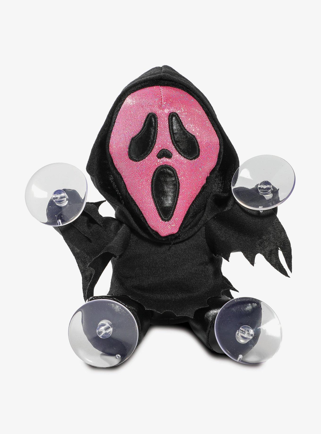Kidrobot Ghost Face Pink Glitter Window Cling Plush, , hi-res