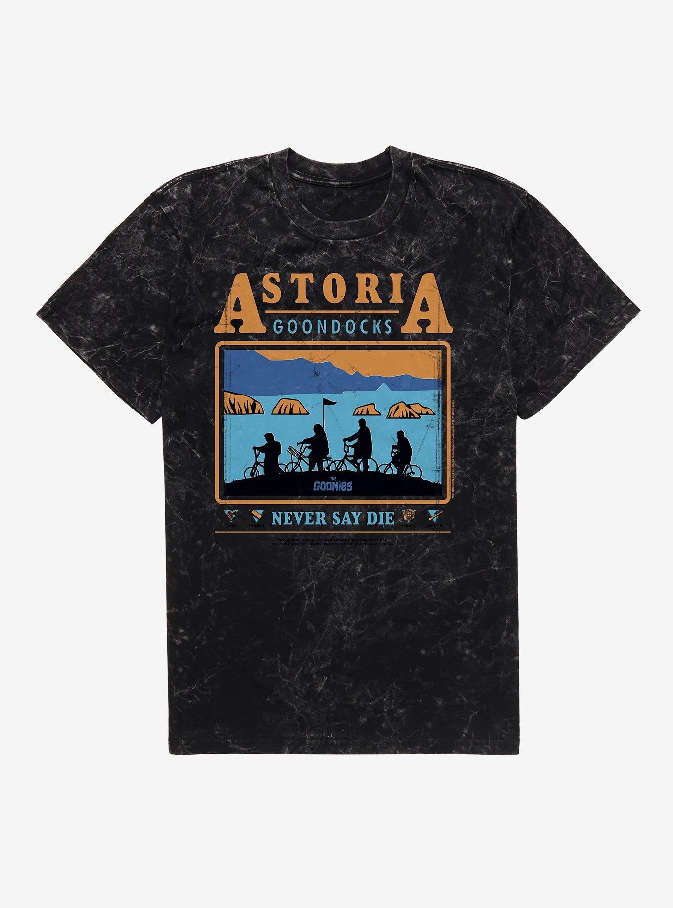 The Goonies Astoria Goondocks Mineral Wash T-Shirt, BLACK MINERAL WASH, hi-res