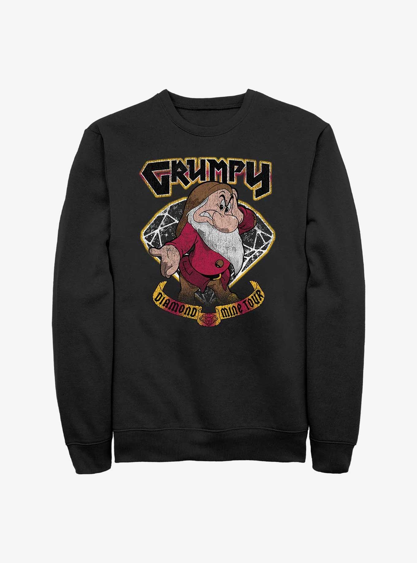 Disney Snow White and the Seven Dwarfs Grumpster Tour Sweatshirt, BLACK, hi-res