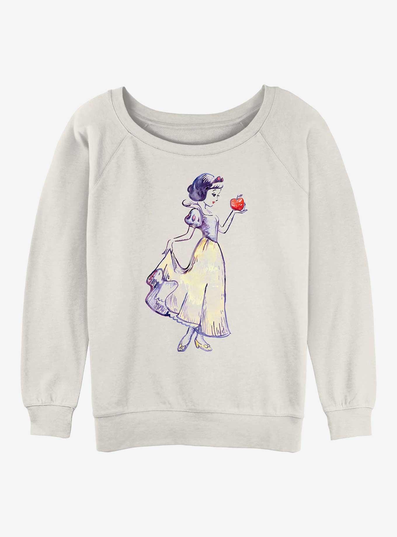 Disney Princesses Snow White In Watercolor Girls Slouchy Sweatshirt, , hi-res
