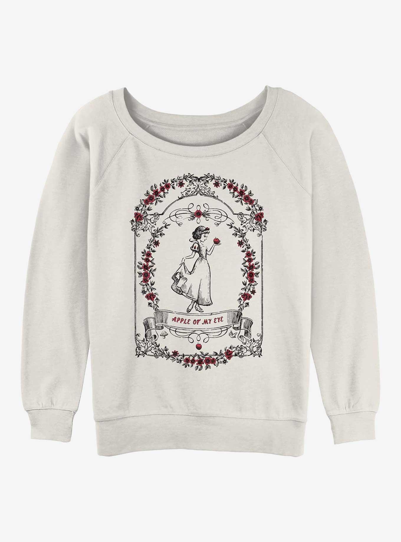 Disney Princesses Snow White Framed Floral Girls Slouchy Sweatshirt, , hi-res