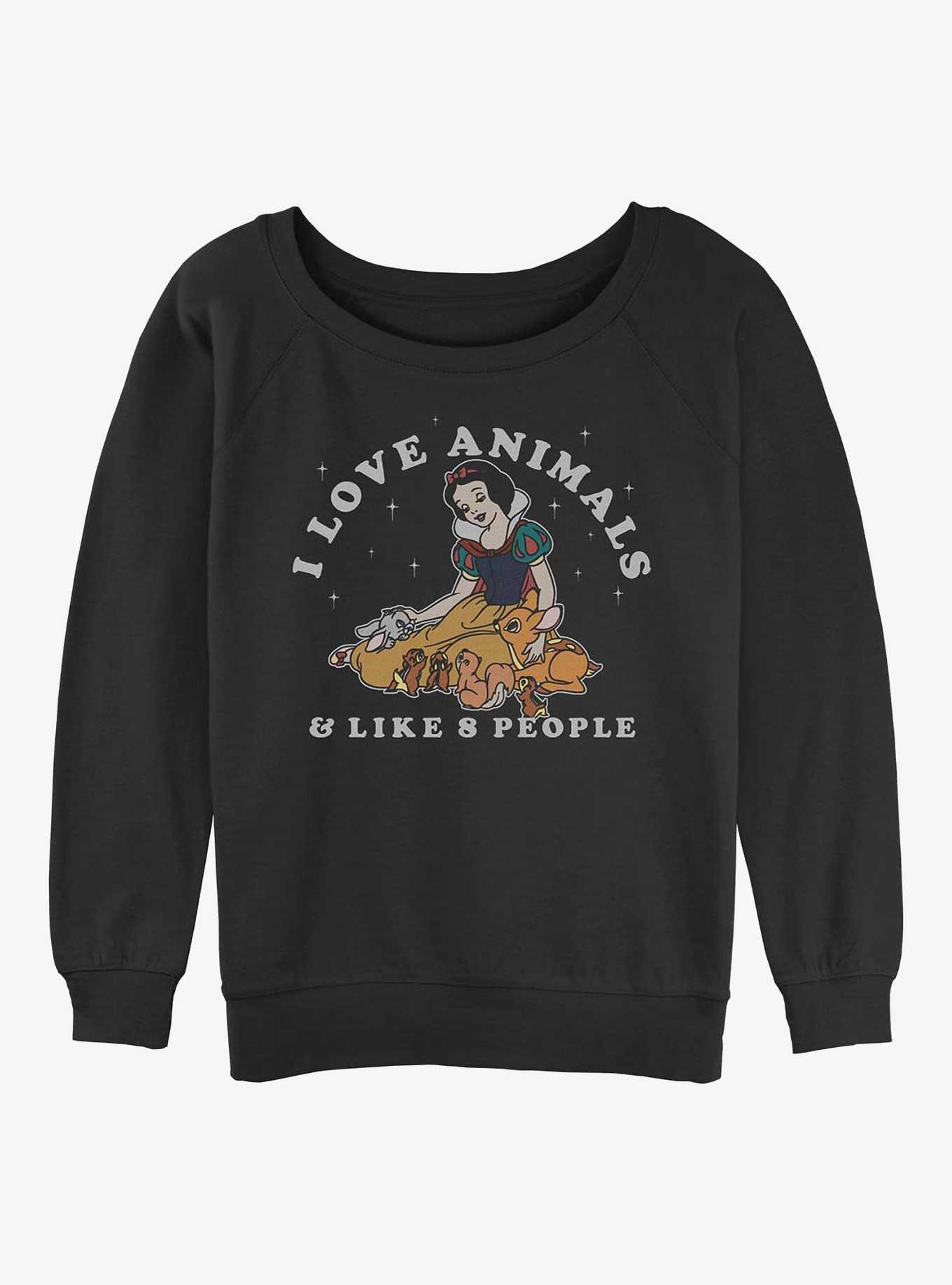 Disney Snow White and the Seven Dwarfs Animal Person Girls Slouchy Sweatshirt, , hi-res