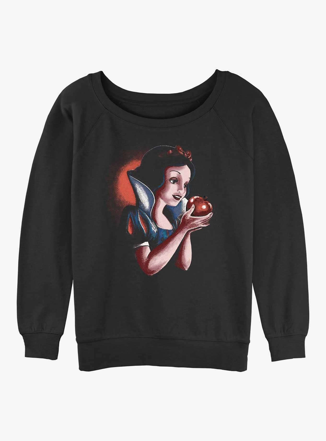Disney Snow White and the Seven Dwarfs Apple Bite Girls Slouchy Sweatshirt, , hi-res