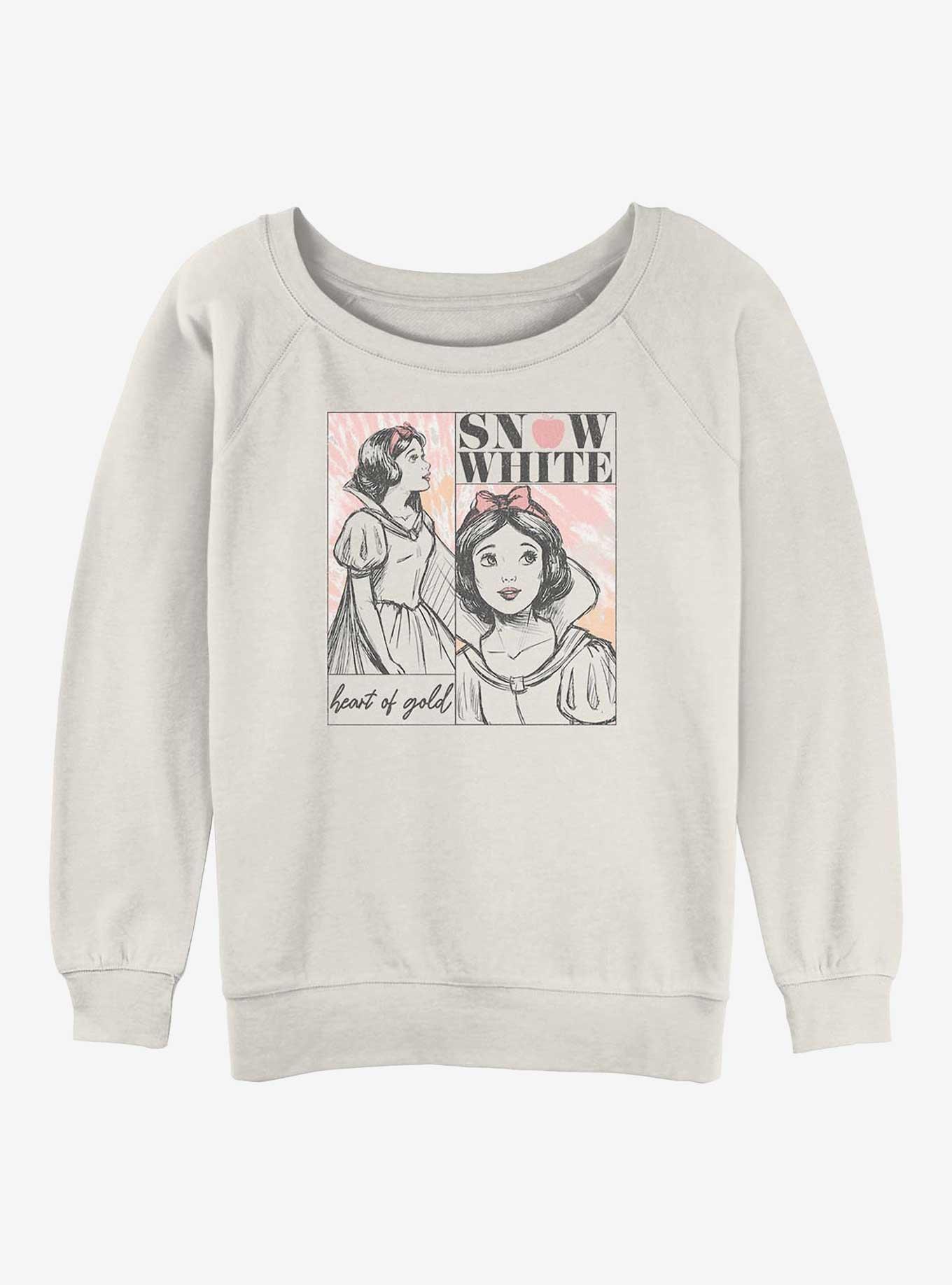 Disney Snow White and the Seven Dwarfs Heart Of Gold Girls Slouchy Sweatshirt