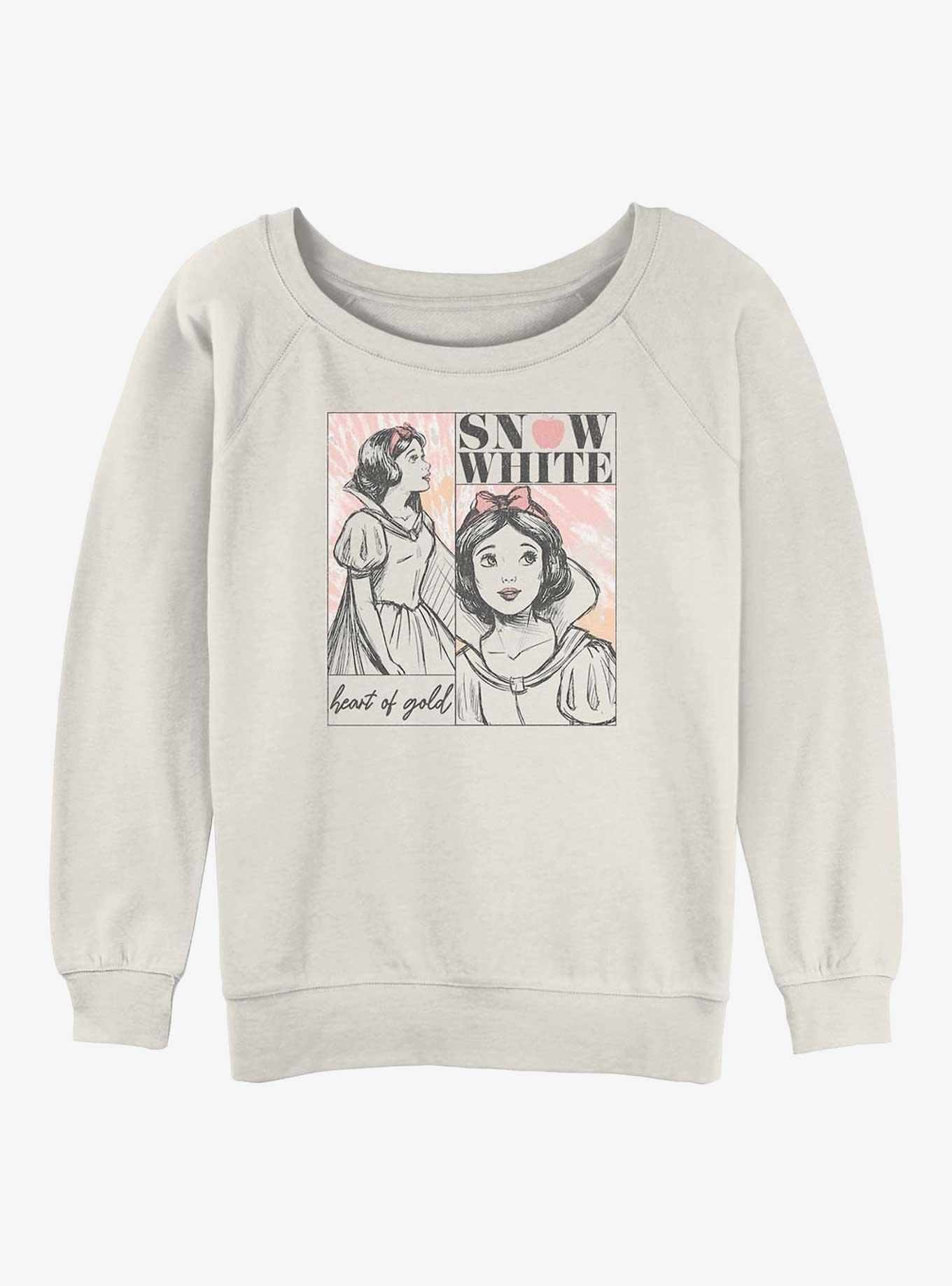 Disney Snow White and the Seven Dwarfs Heart Of Gold Girls Slouchy Sweatshirt, , hi-res