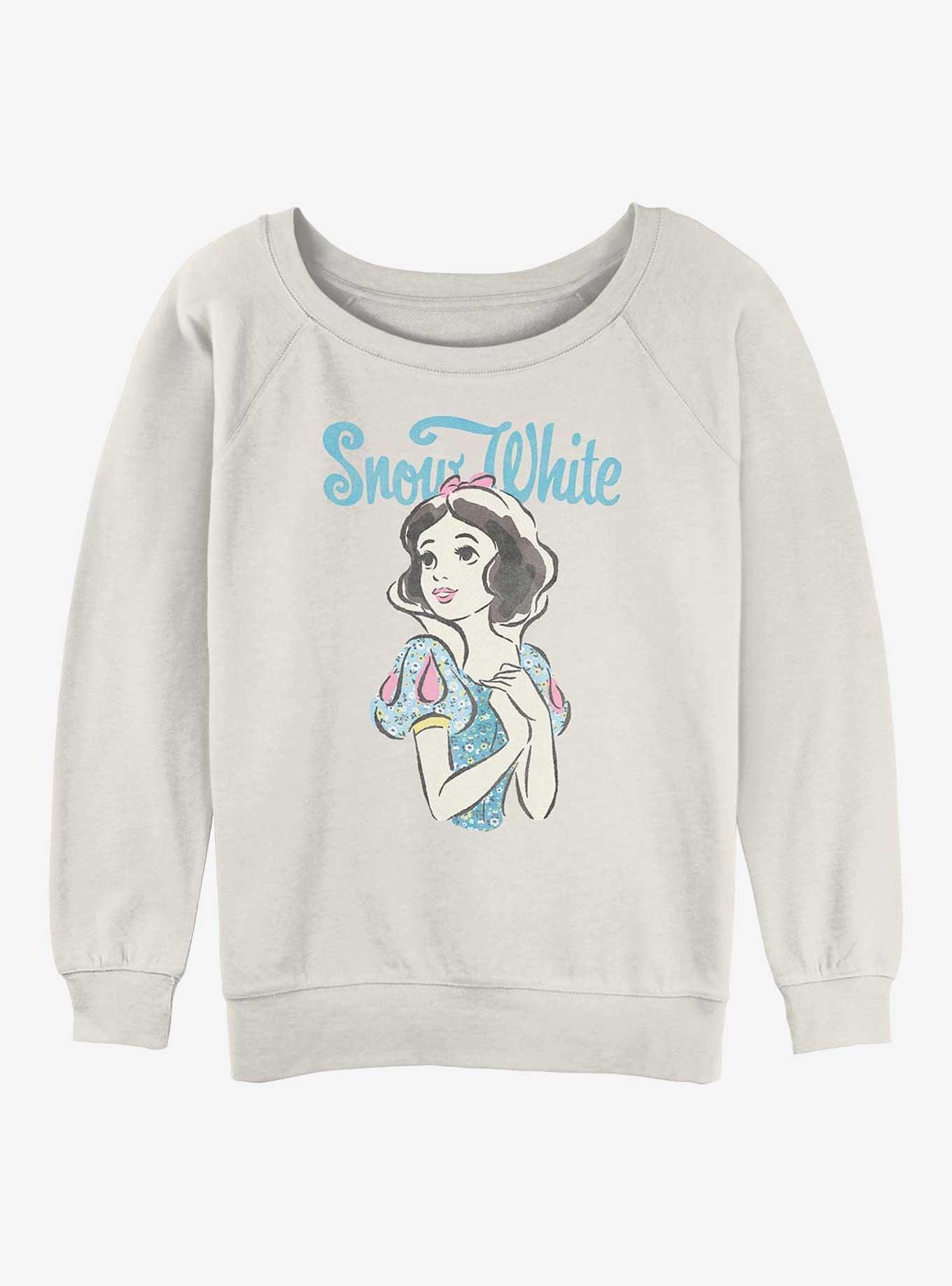 Disney Princesses Floral Snow White Girls Slouchy Sweatshirt, , hi-res