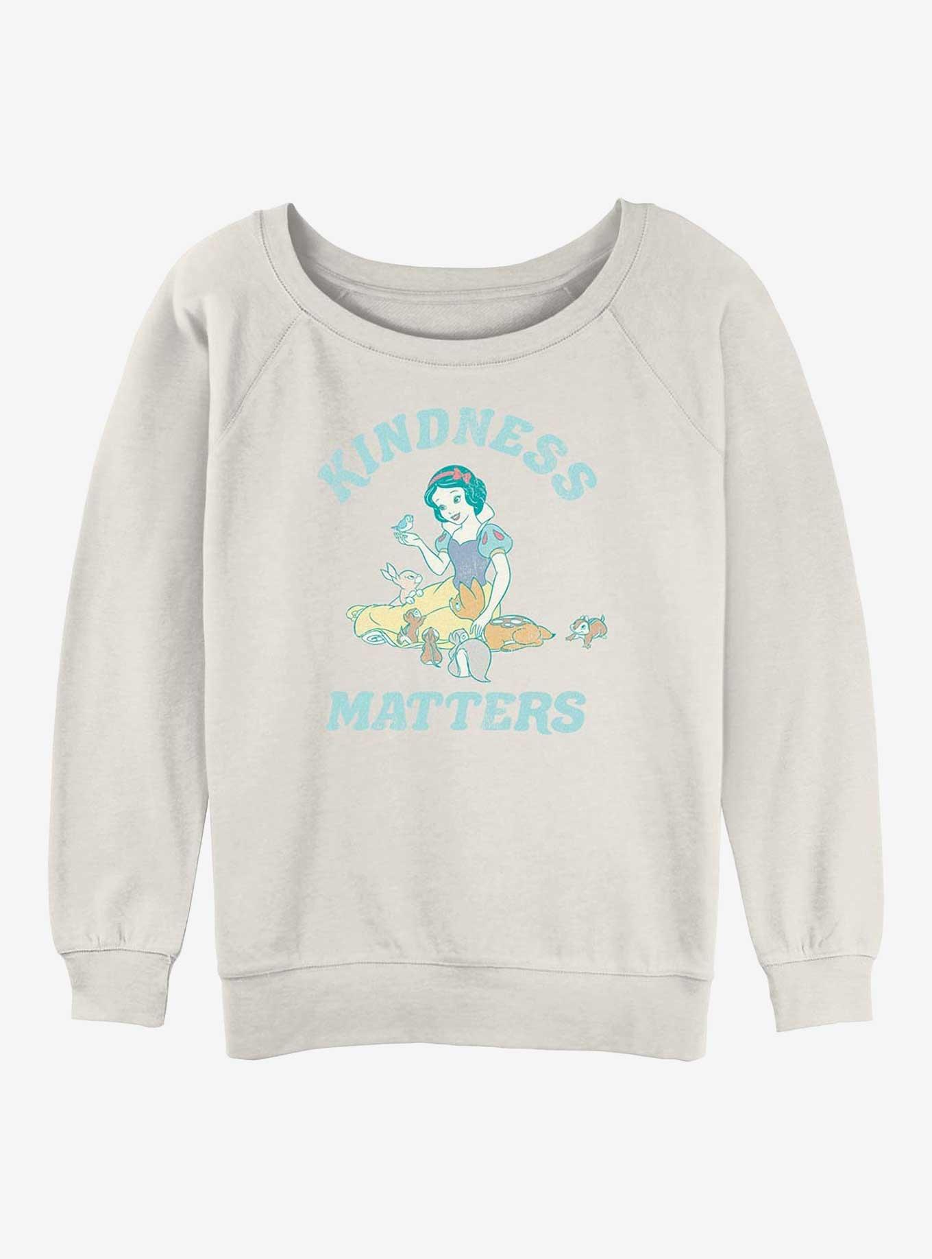 Disney Princesses Snow White Kindness Matters Girls Slouchy Sweatshirt, , hi-res