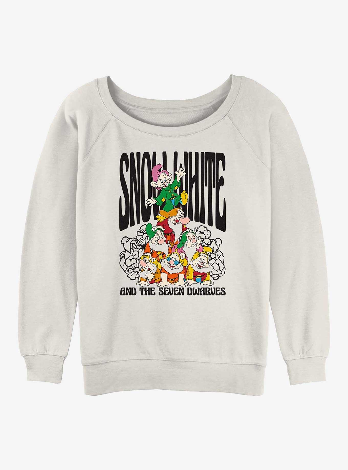 Disney Snow White and the Seven Dwarfs Stacked Girls Slouchy Sweatshirt, , hi-res