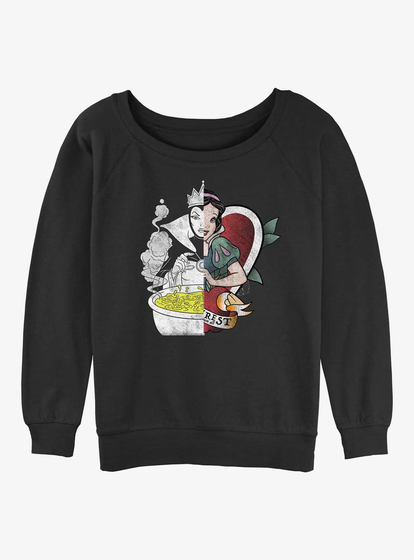 Disney Princesses Snow White and Evil Queen Split Girls Slouchy Sweatshirt, , hi-res