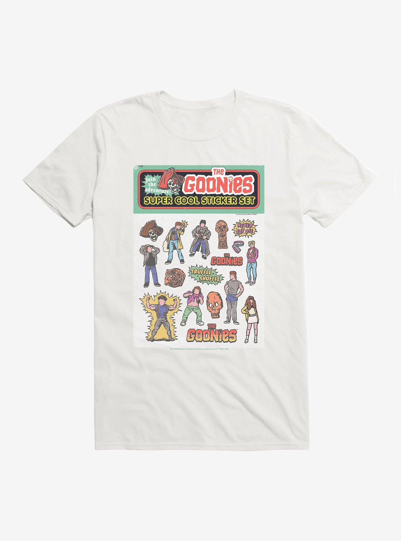 The Goonies Super Cool Sticker Set T-Shirt, , hi-res
