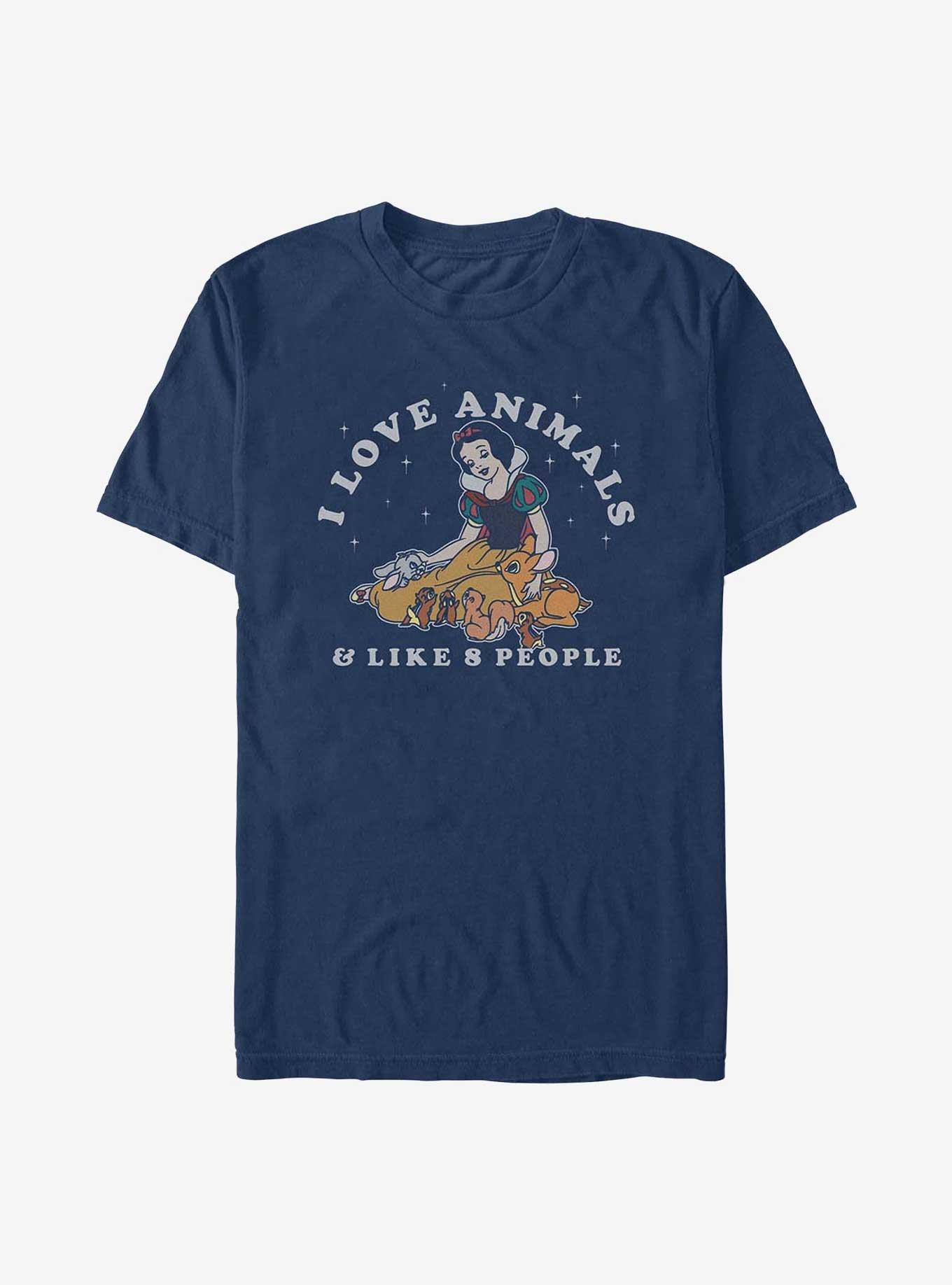 Disney Snow White and the Seven Dwarfs Animal Person Garment Dye T-Shirt, , hi-res