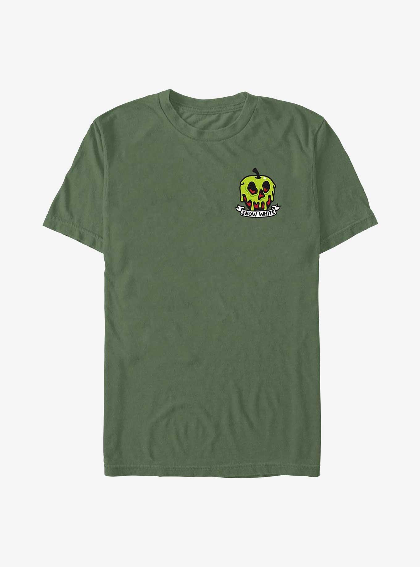 Disney Snow White and the Seven Dwarfs Dripping Apple Garment Dye T-Shirt, MOSS, hi-res