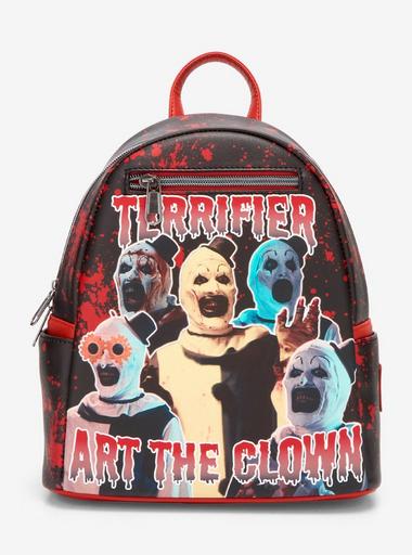 horror movie mini backpack Halloween Michael Myers Pumpkin Glow Loungefly Terrifier Art The Clown