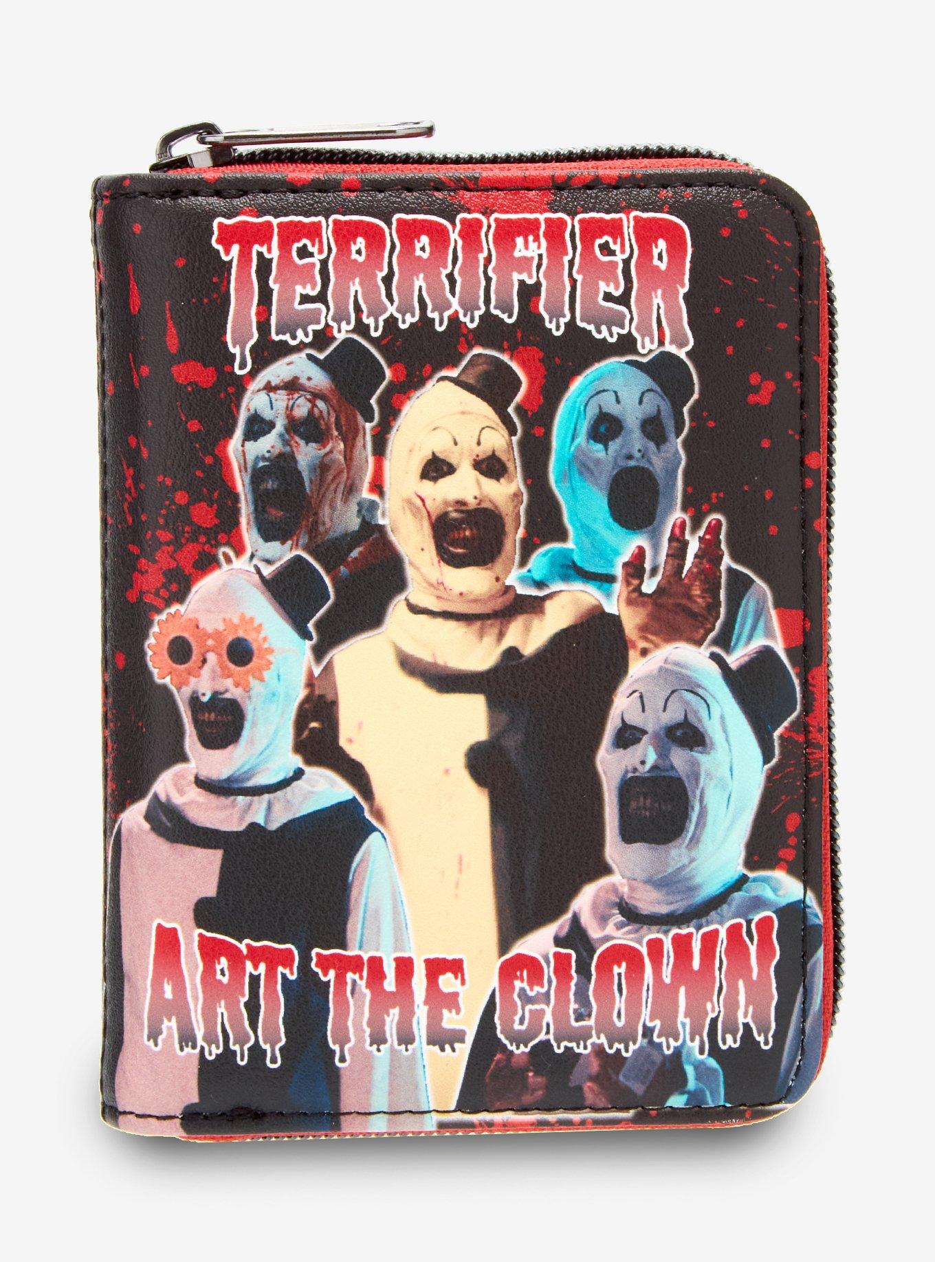Loungefly Terrifier Art The Clown Splatter Mini Zipper Wallet