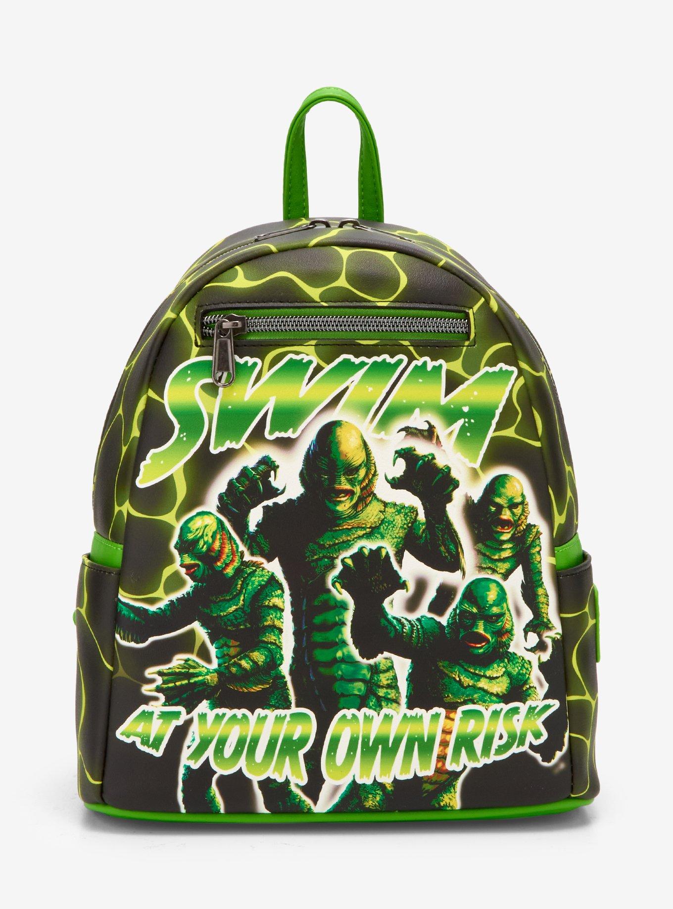 Loungefly Universal Monsters Creature From The Black Lagoon Collage Mini Backpack