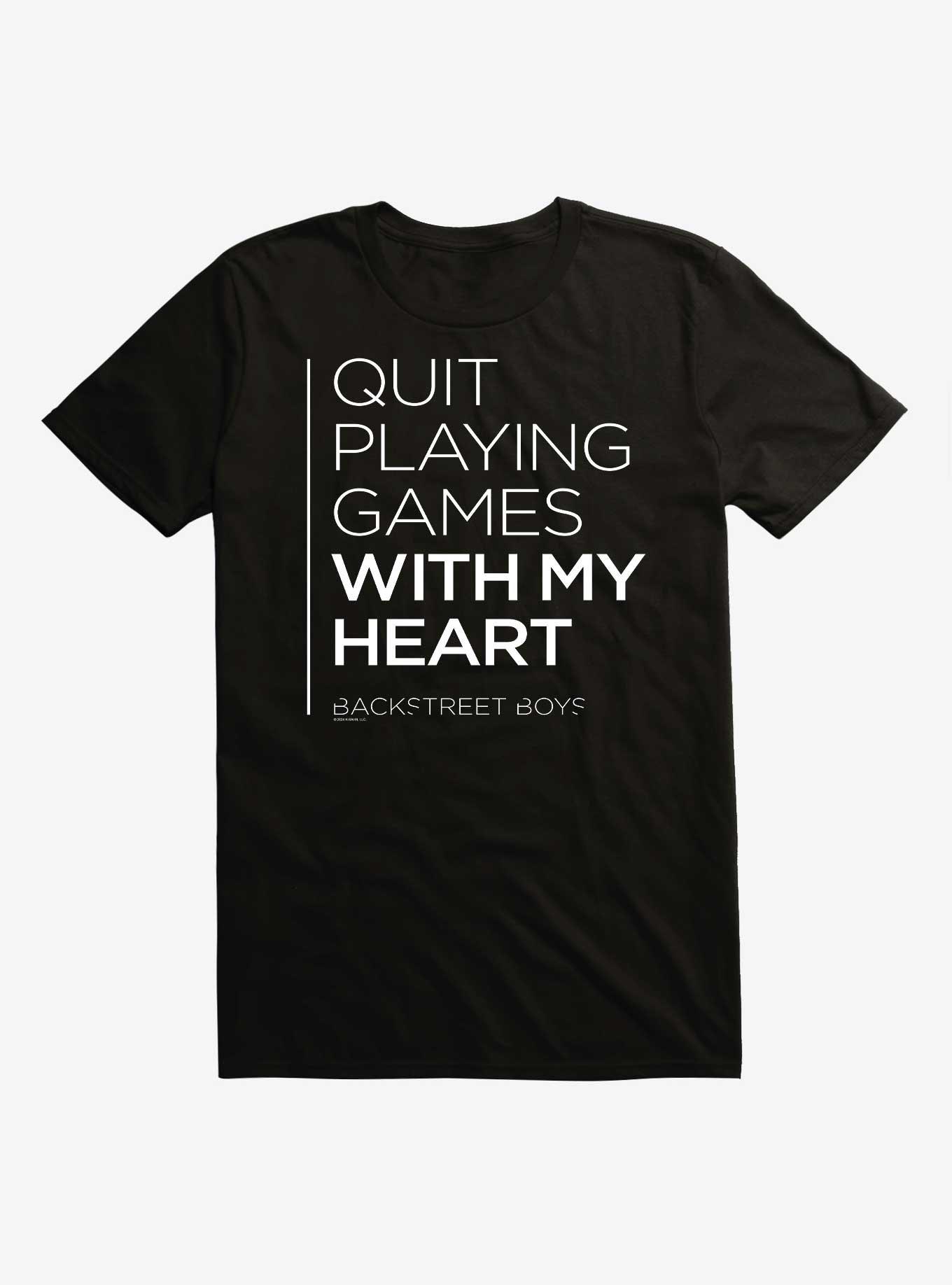 Backstreet Boys Quit Playing Games Quote T-Shirt, , hi-res