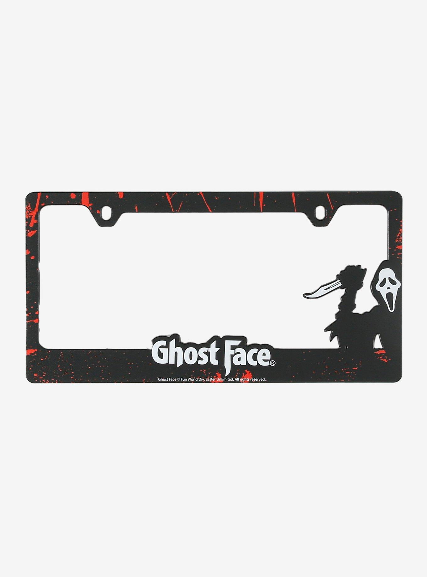 Ghost Face Bloody License Plate Frame, , hi-res
