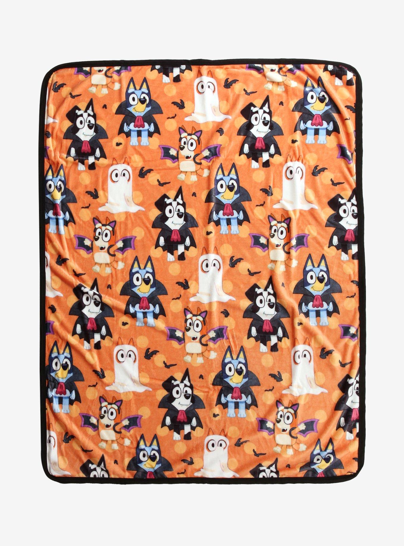 Bluey Heeler Family Halloween Throw Blanket, , hi-res